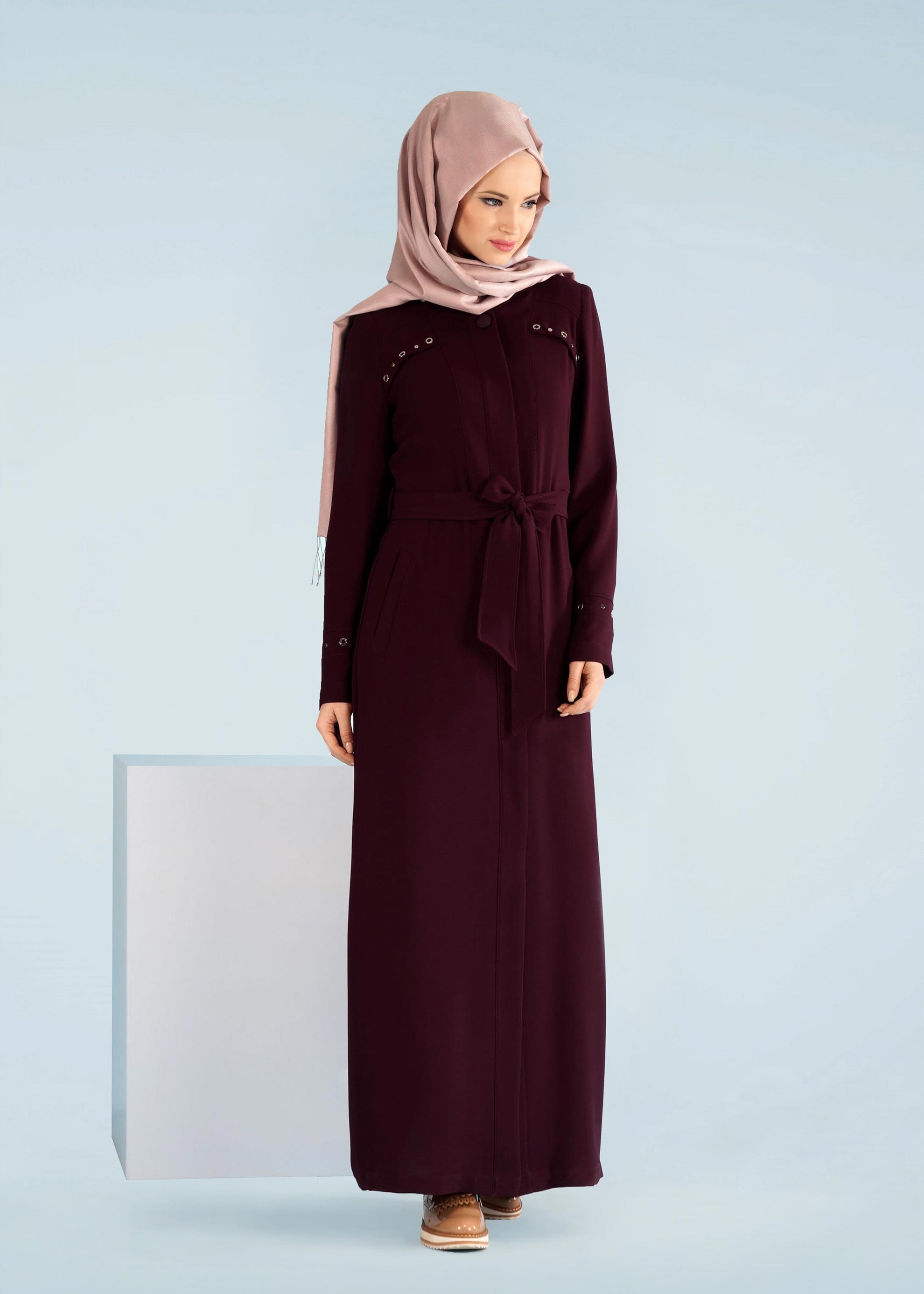 Tesettür giyim BORDO 1047 NEW SUZANNA PARDESÜ 40/48 TEK38