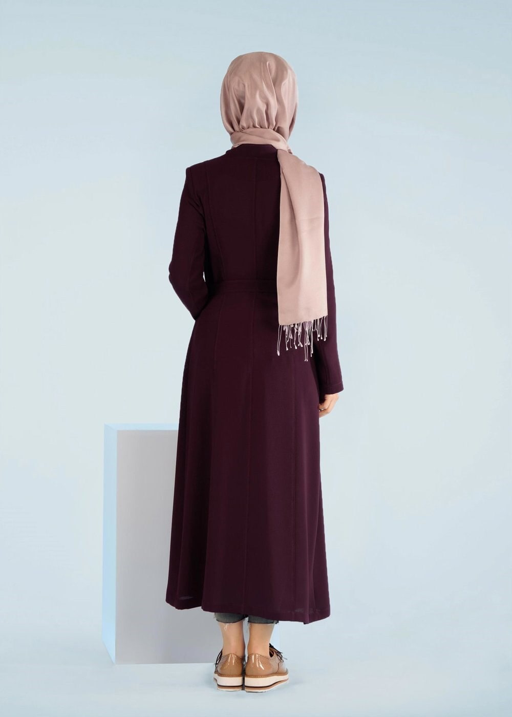 Tesettür giyim MÜRDÜM 1049 ORLANDO TESETTÜR PARDESÜ 40/48 TEK42