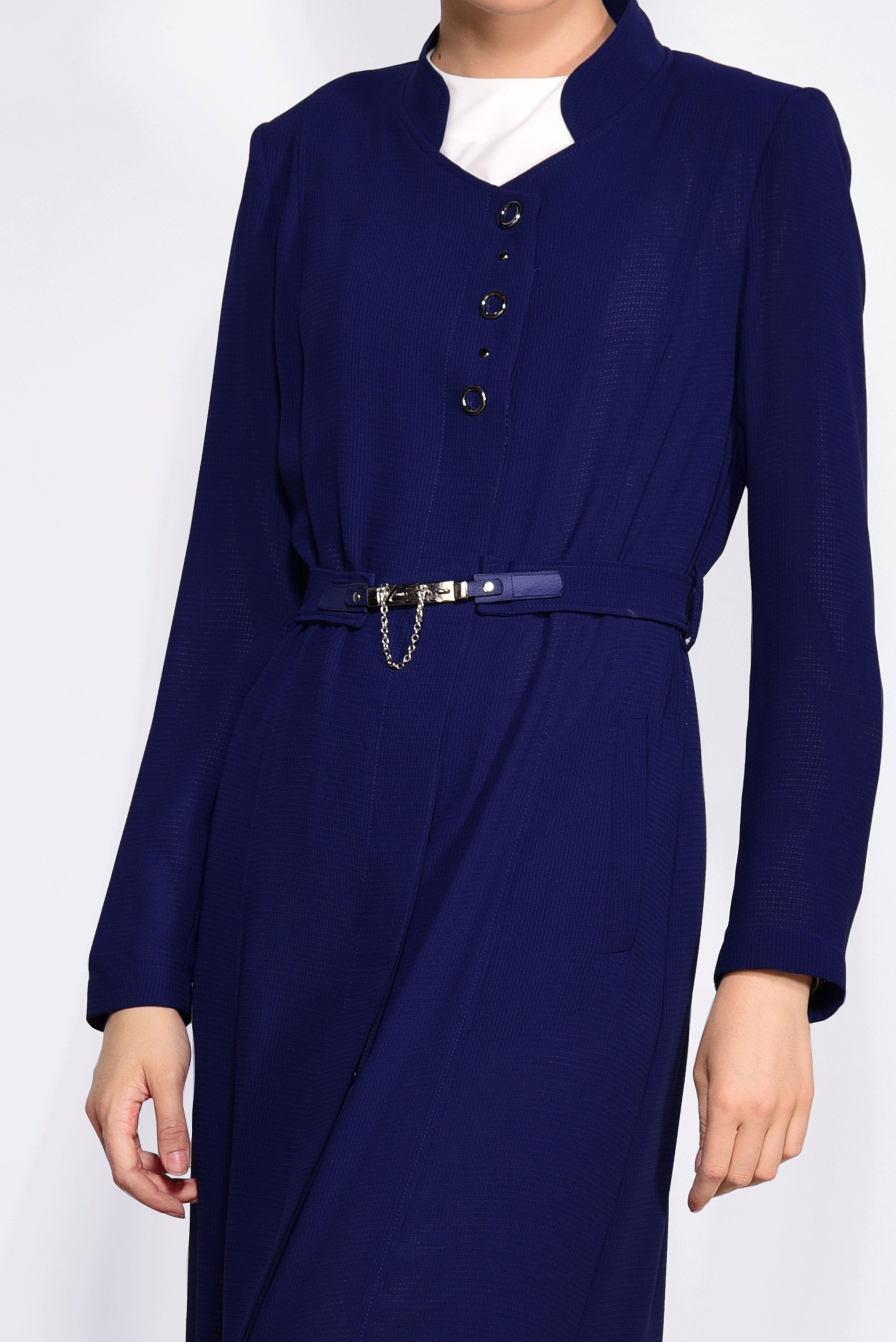 Tesettür giyim LACİVERT 1049 ORLANDO TESETTÜR PARDESÜ 40/48 TEK42