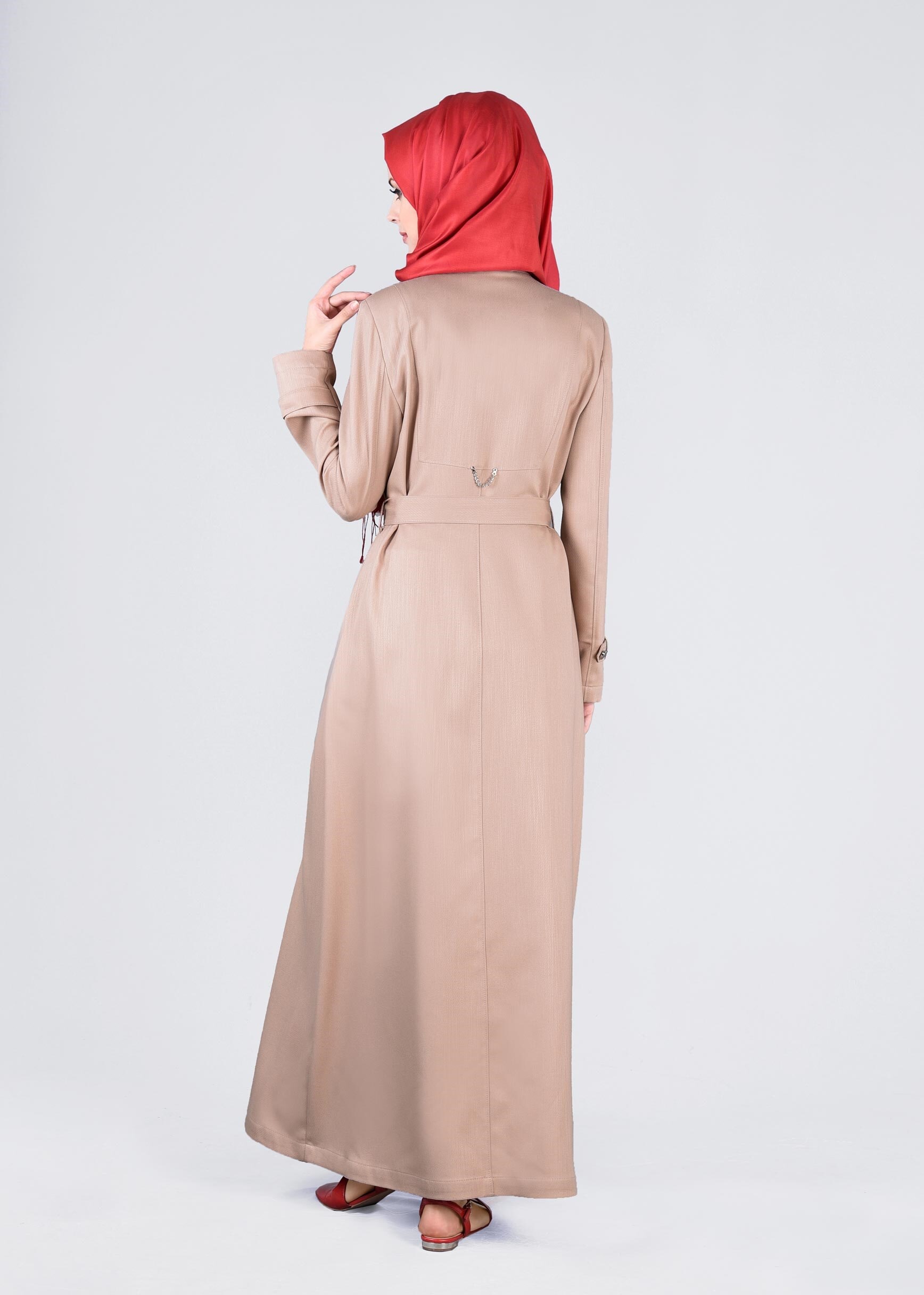 Tesettür giyim BEJ 1052 TAYLOR PARDESÜ 40/48 TEK38