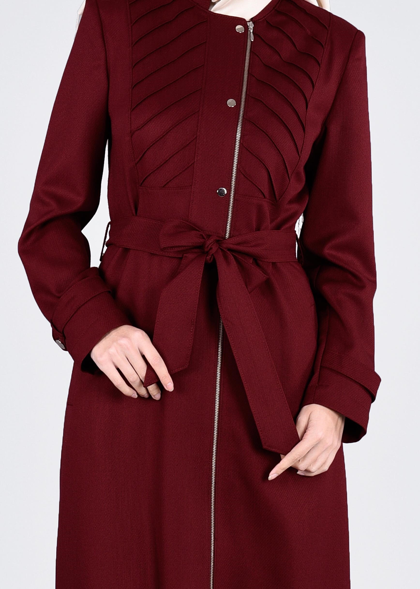 Tesettür giyim BORDO 1052 TAYLOR PARDESÜ 40/48 TEK38