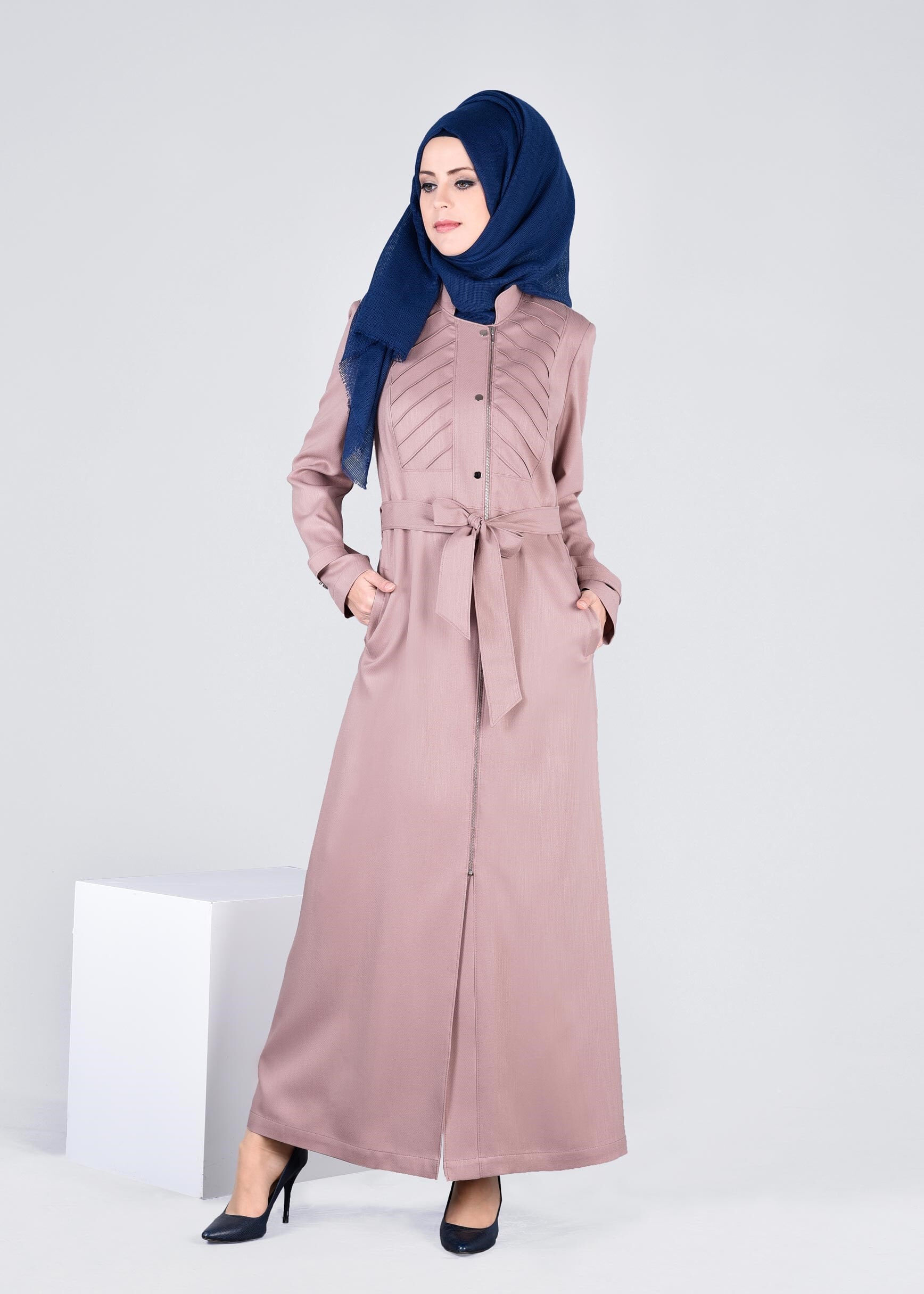 Tesettür giyim PUDRA 1052 TAYLOR PARDESÜ 40/48 TEK38