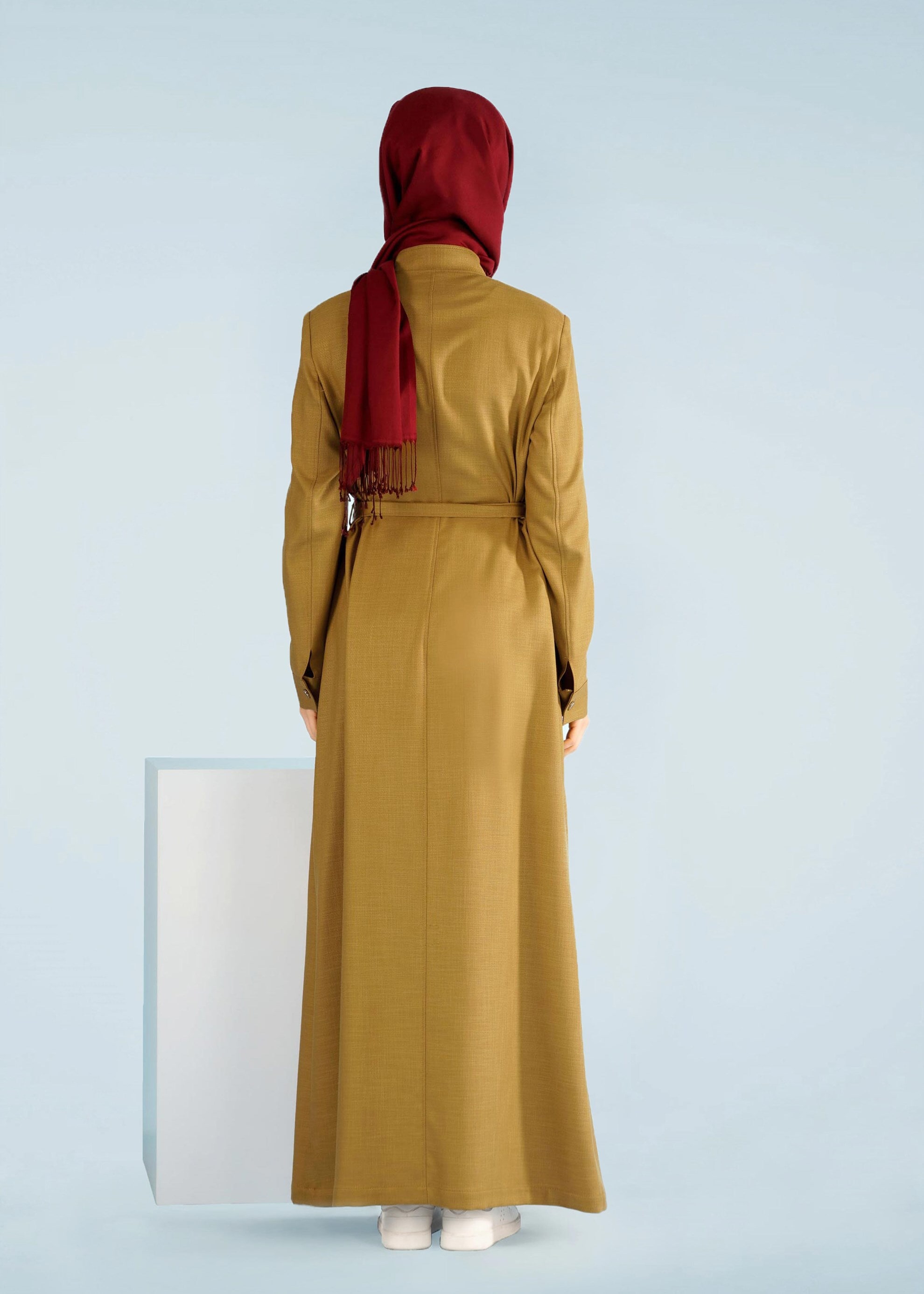 Tesettür giyim SARI 1053 SHERY PARDESÜ 40/48 TEK42