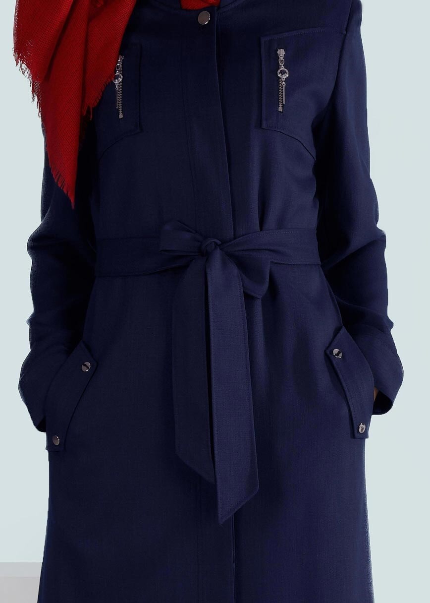 Tesettür giyim LACİVERT 1053 SHERY PARDESÜ 40/48 TEK42