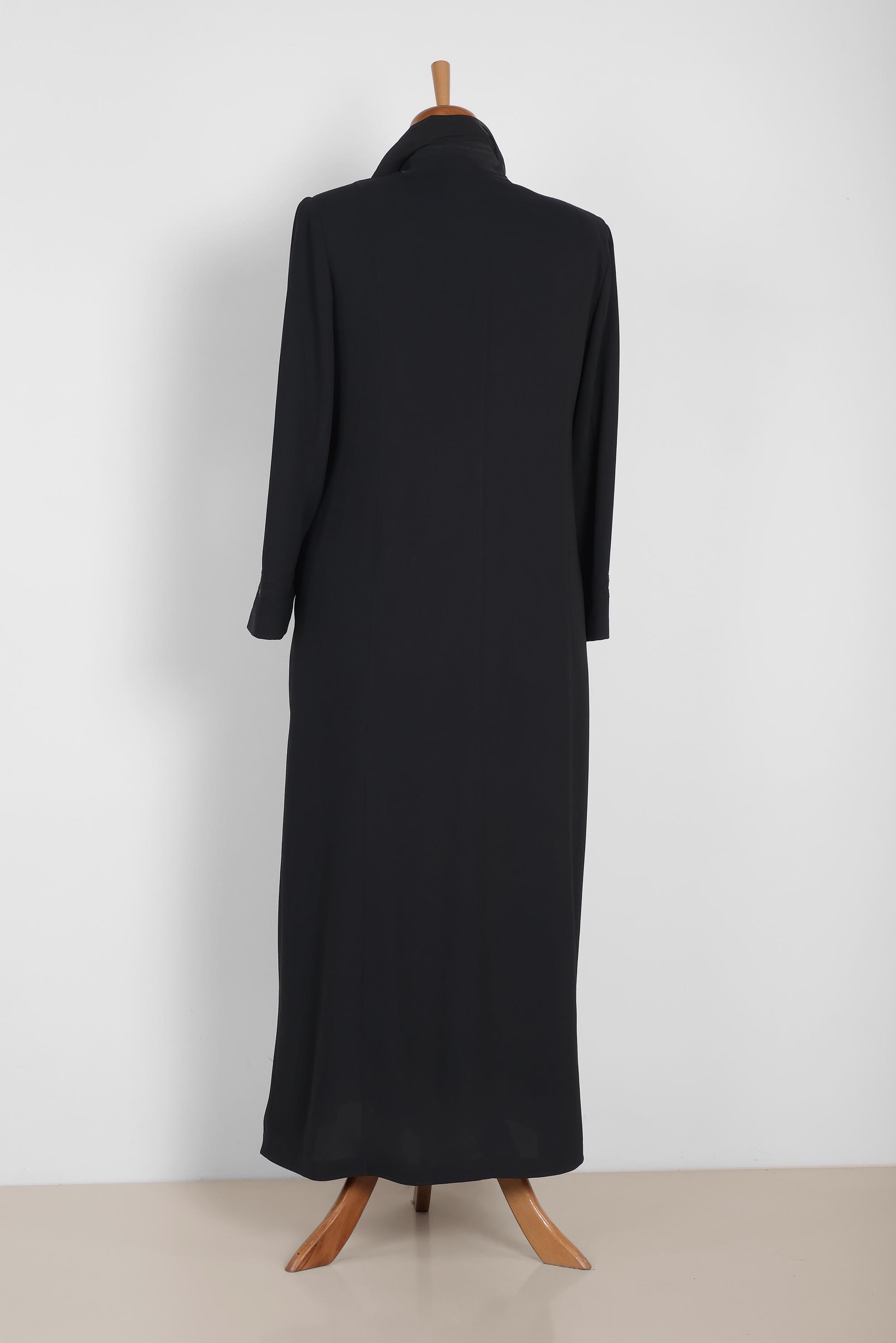 Tesettür giyim SİYAH 1057 ELVAN 3731 PARDESÜ 46/54 TEK44