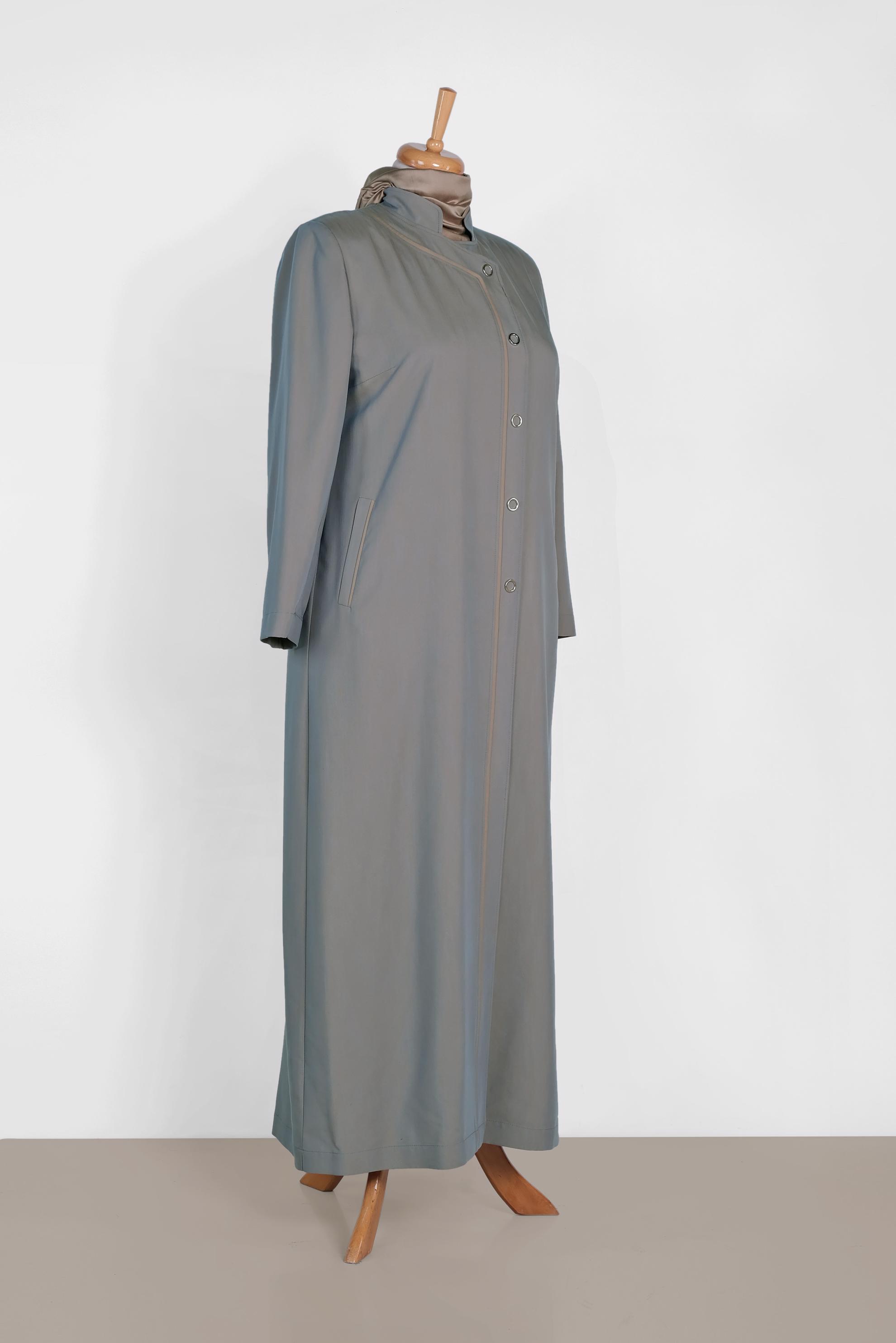 Tesettür giyim MAVİ 1059 17575 TENCEL PARDESÜ 46/54