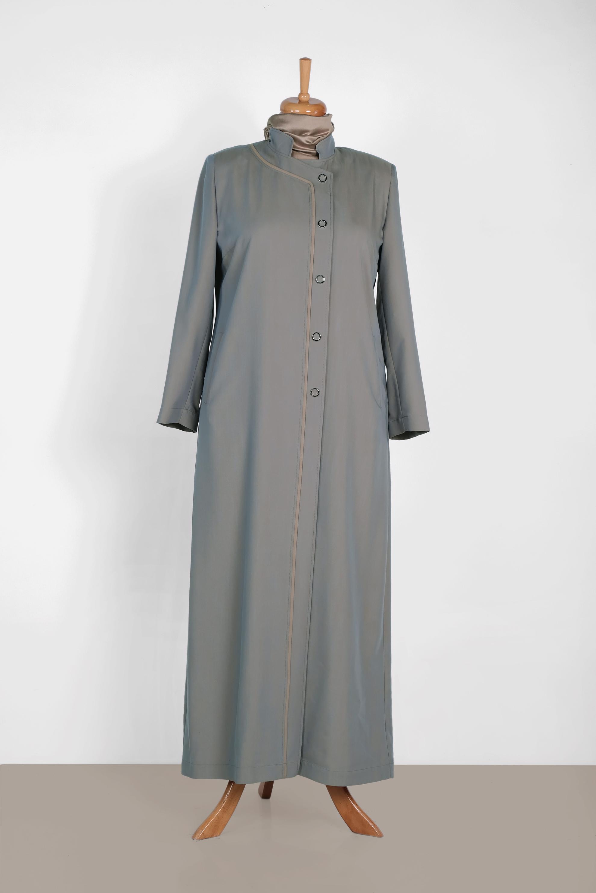 Tesettür giyim MAVİ 1059 17575 TENCEL PARDESÜ 46/54