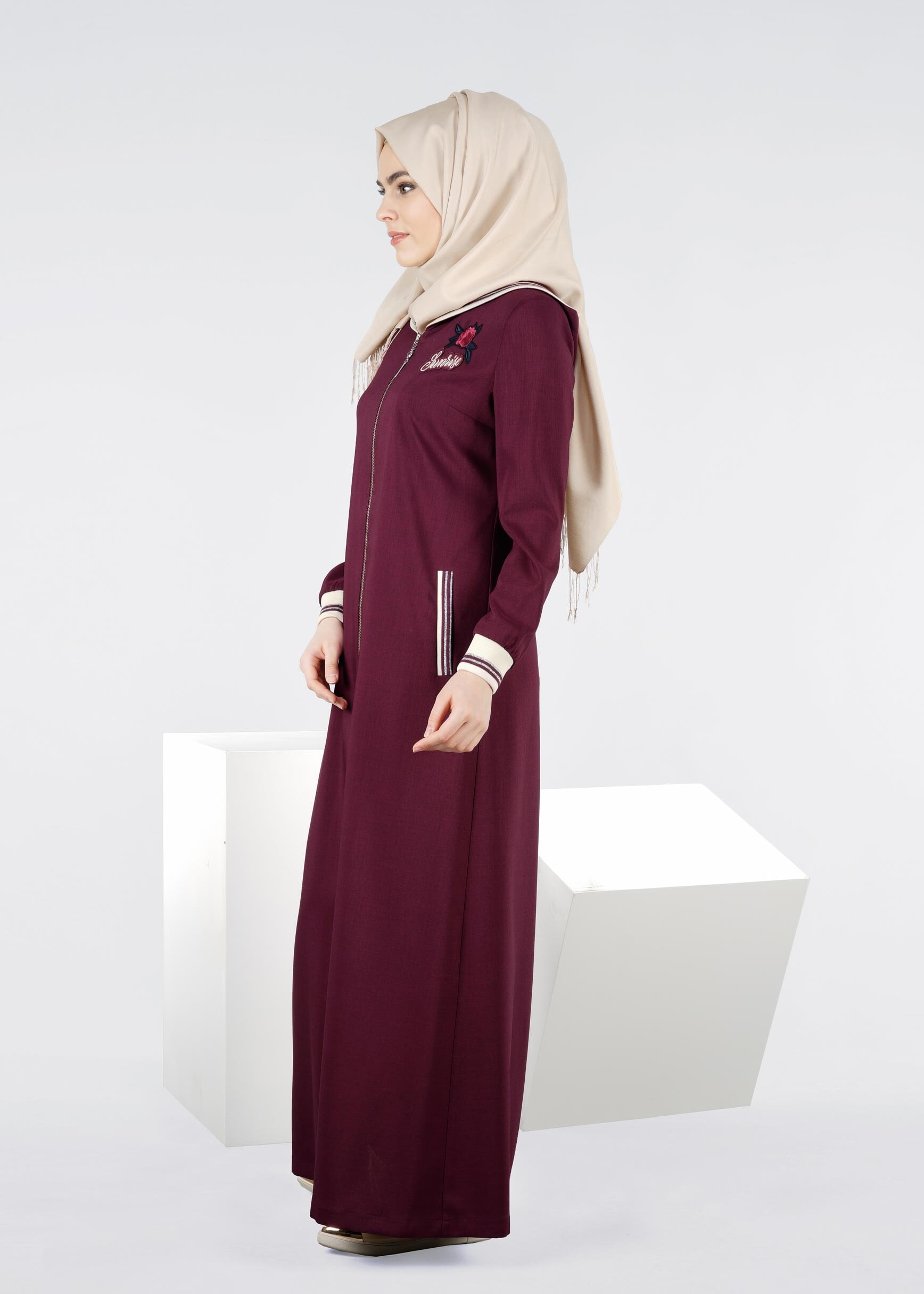 Tesettür giyim MÜRDÜM 1070 STİL 8563 PARDESÜ 38/44 TEK40