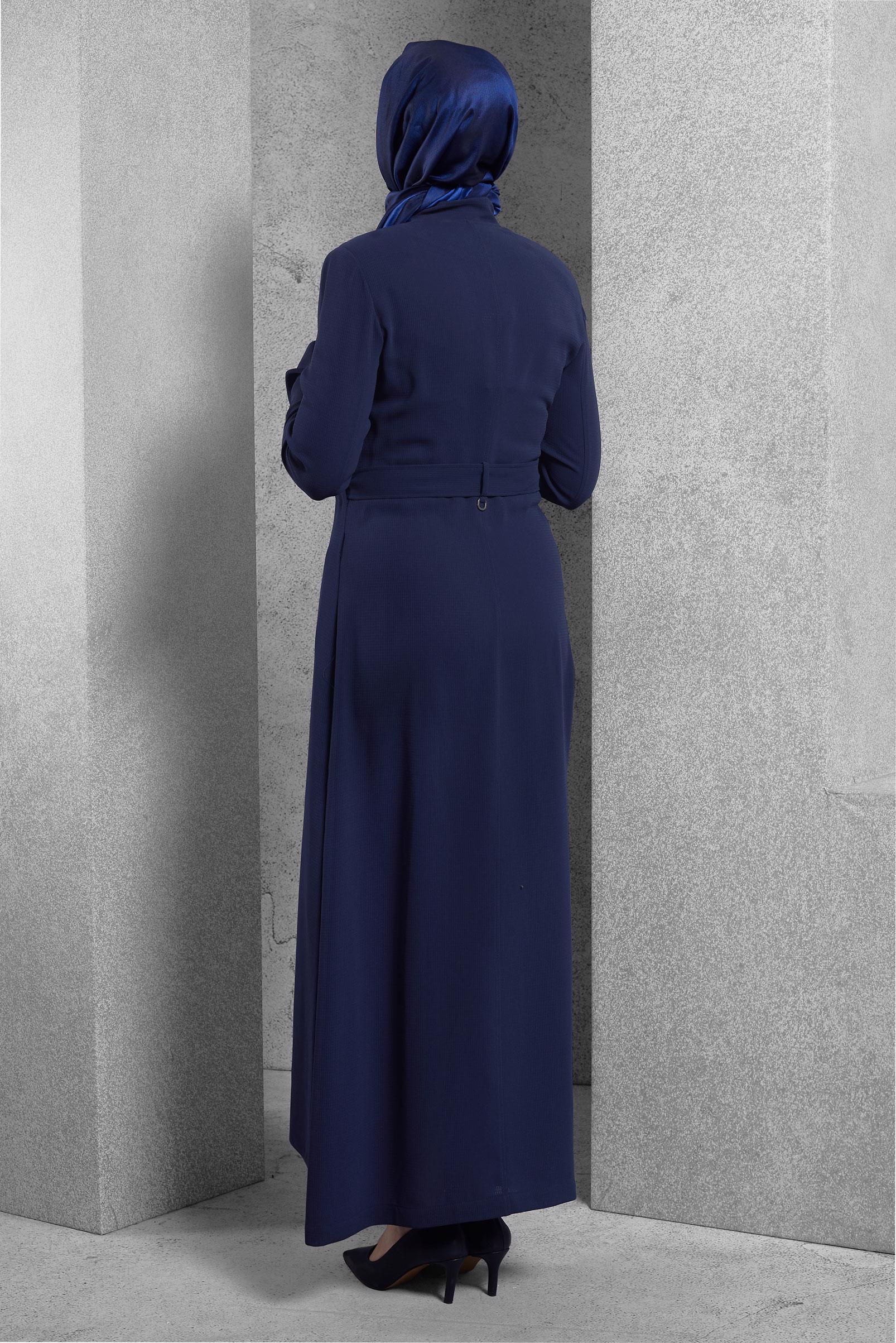 Tesettür giyim LACİVERT 1077 ORLANDO PARDESÜ 38/46 TEK40