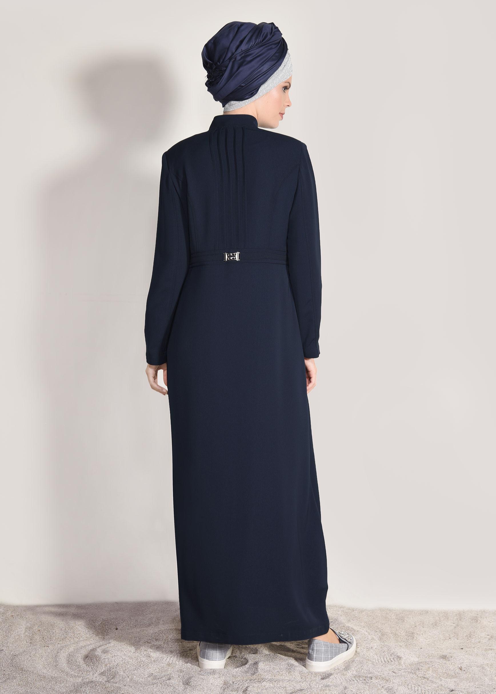 Tesettür giyim LACİVERT 1079 KİWON PARDESÜ 40/48 TEK42
