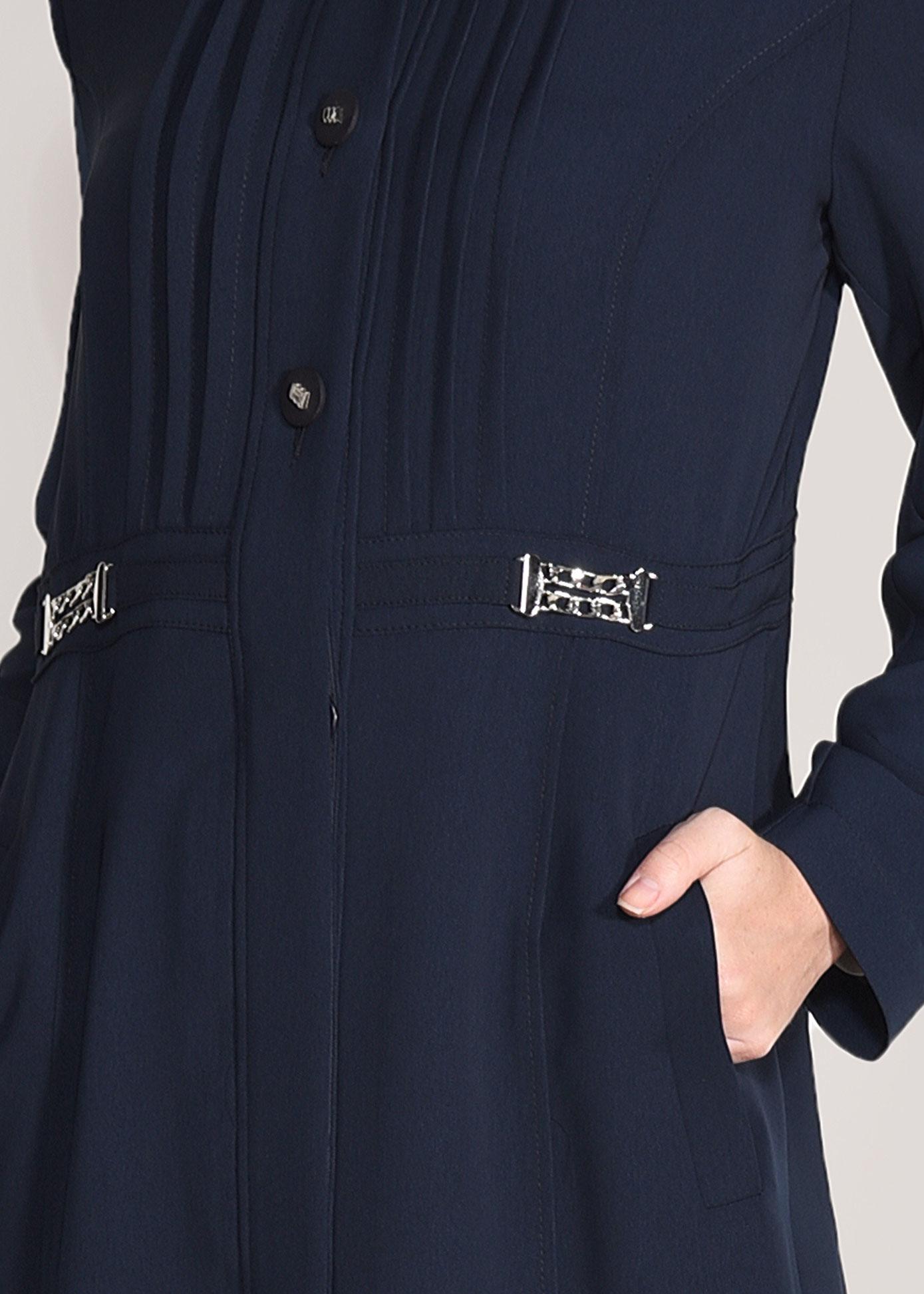 Tesettür giyim LACİVERT 1079 KİWON PARDESÜ 40/48 TEK42