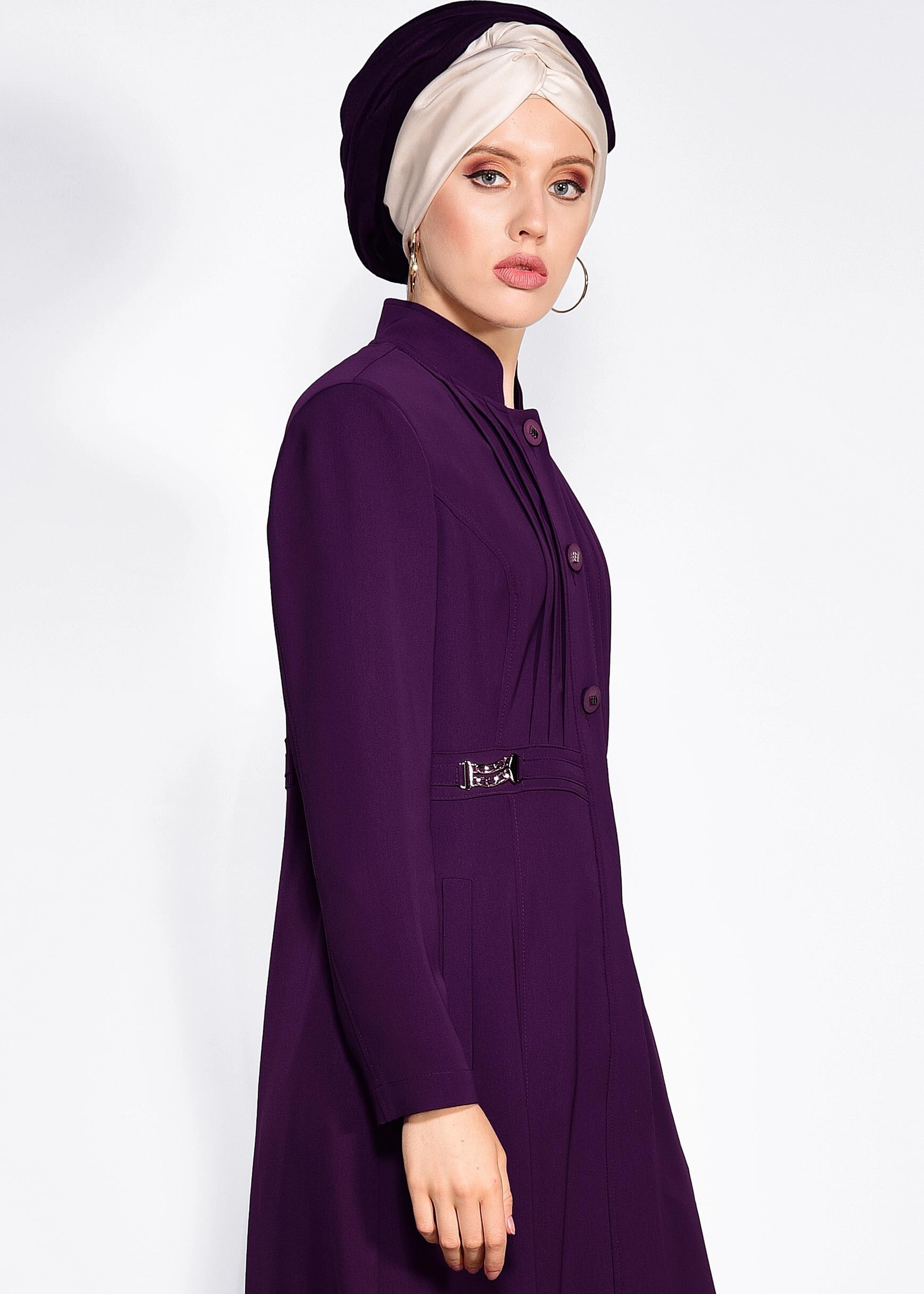 Tesettür giyim MÜRDÜM 1079 KİWON PARDESÜ 40/48 TEK42