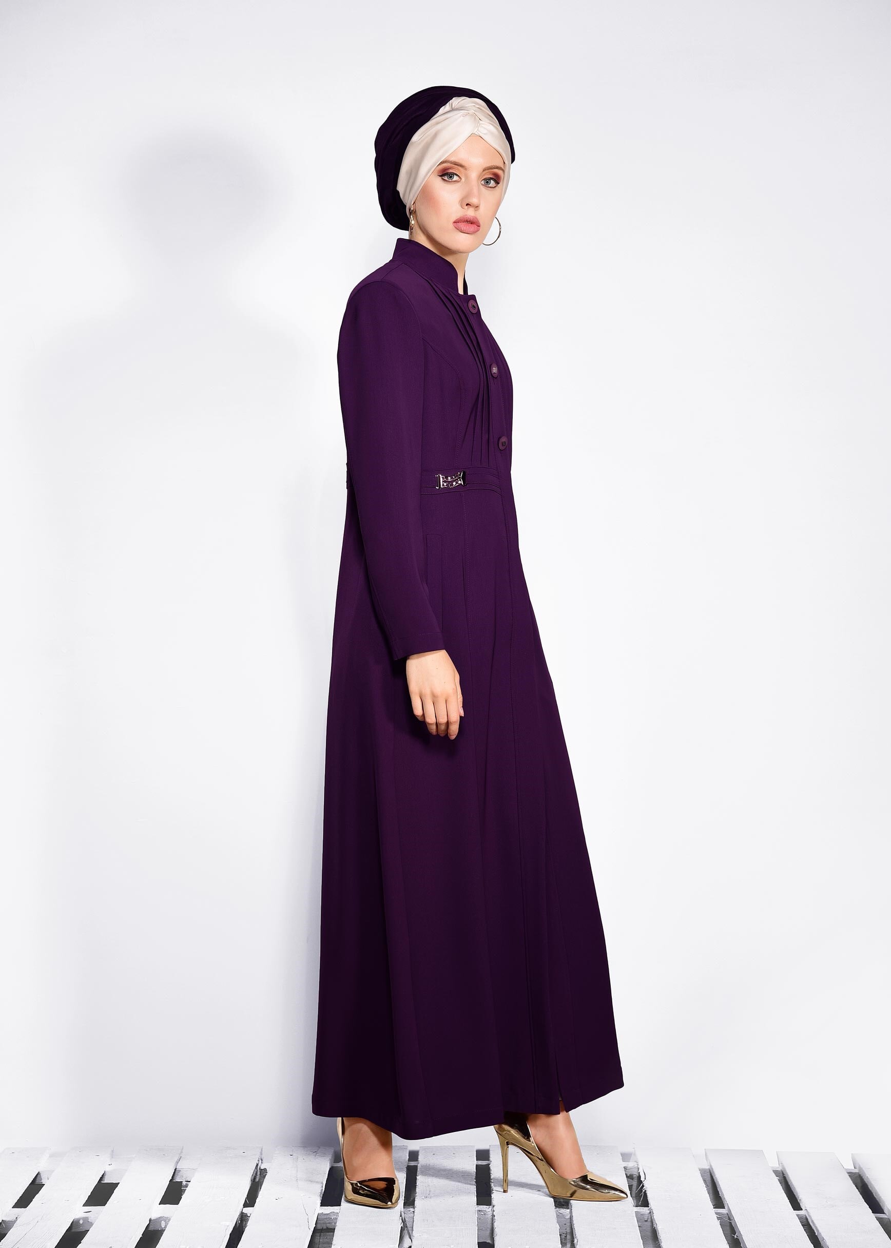 Tesettür giyim MÜRDÜM 1079 KİWON PARDESÜ 40/48 TEK42