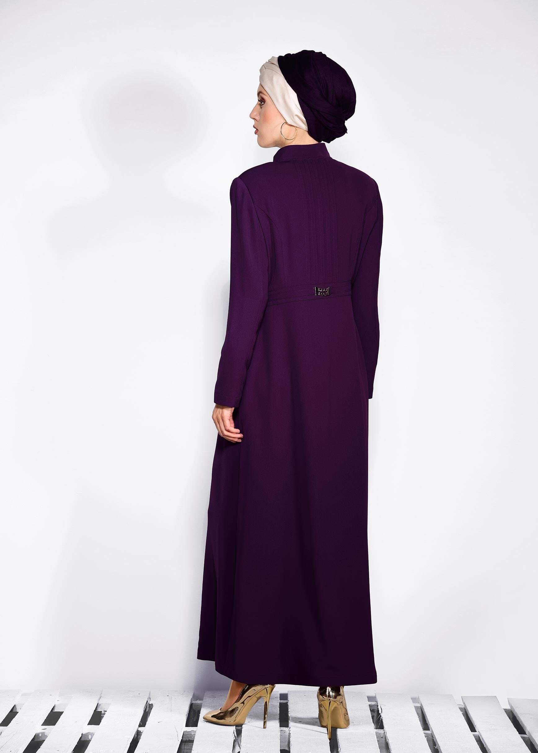 Tesettür giyim MÜRDÜM 1079 KİWON PARDESÜ 40/48 TEK42