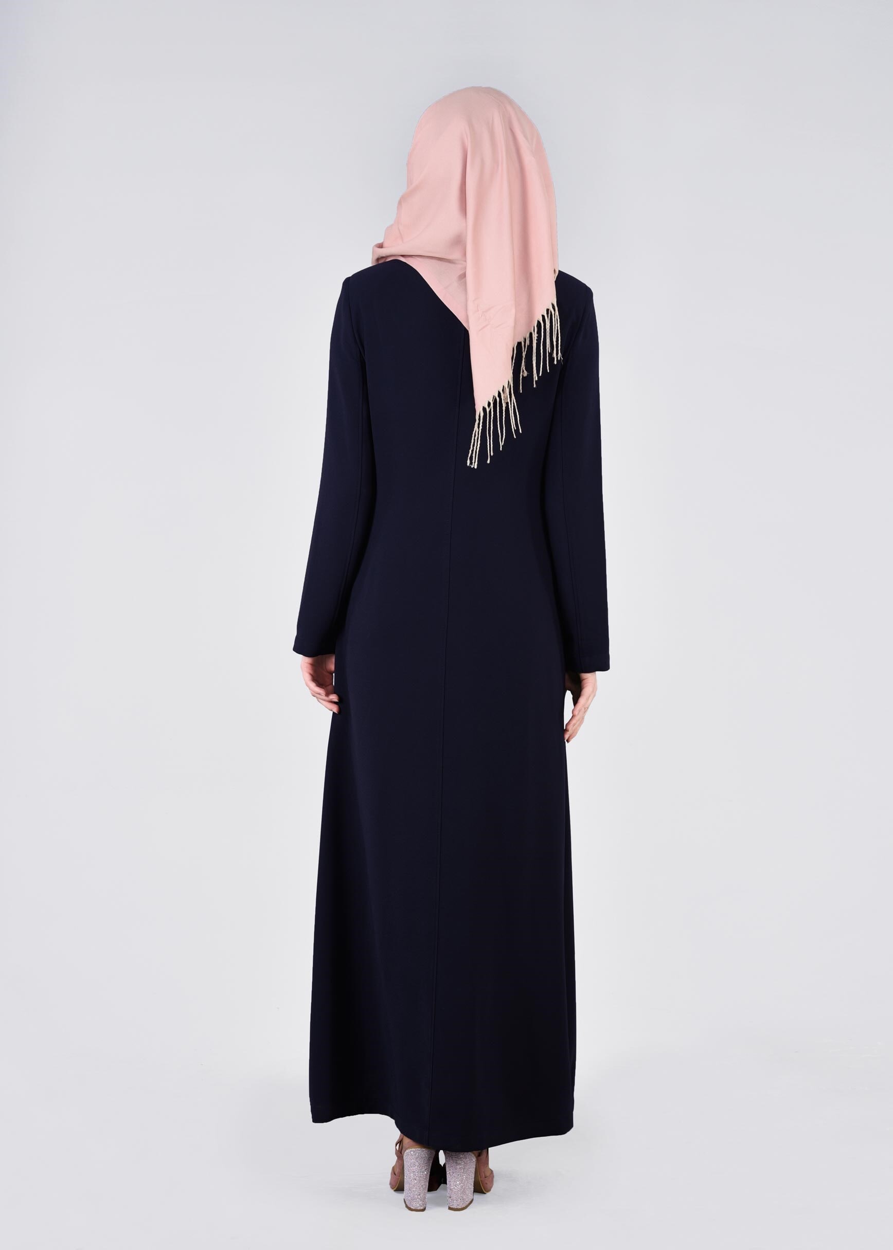 Tesettür giyim LACİVERT 1087 MARAL 5985 PARDESÜ 40/48 TEK42