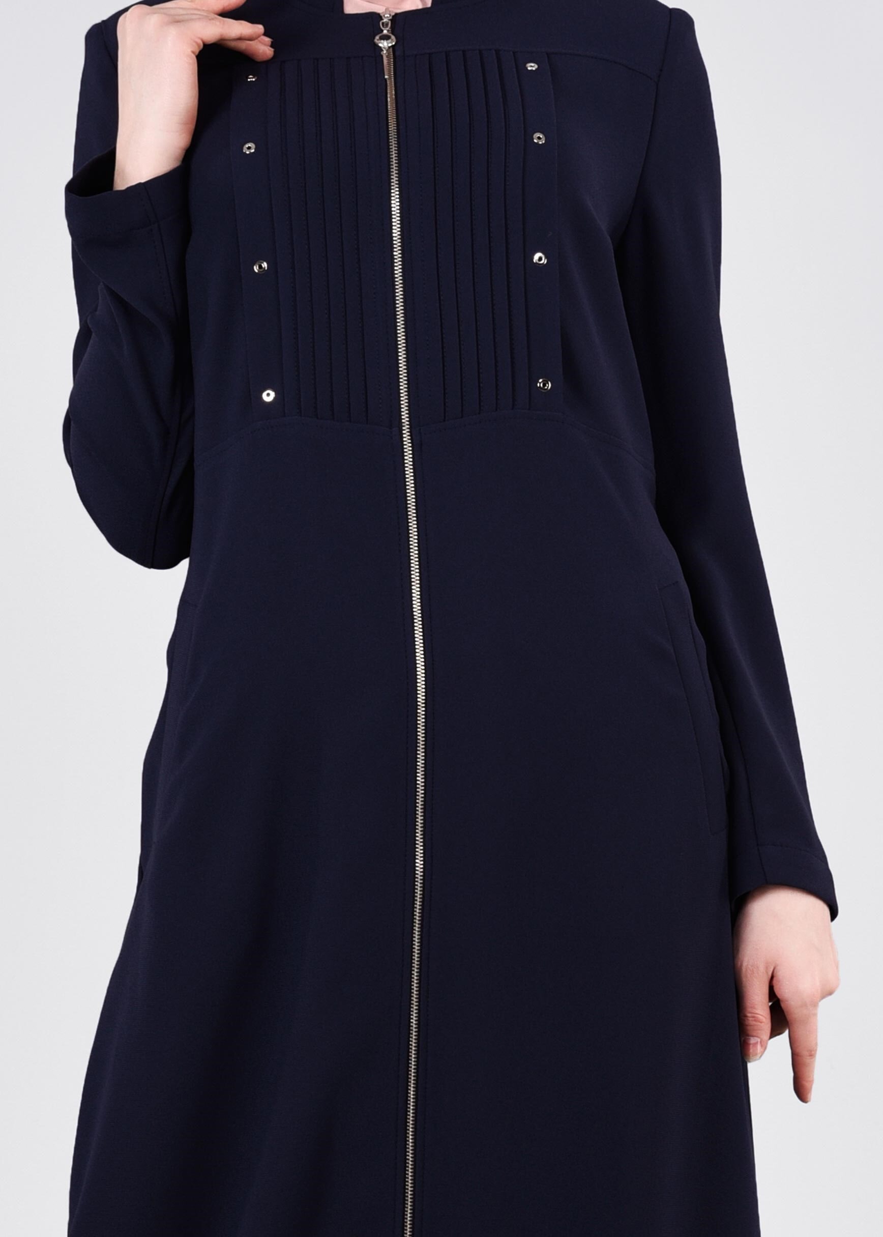 Tesettür giyim LACİVERT 1087 MARAL 5985 PARDESÜ 40/48 TEK42