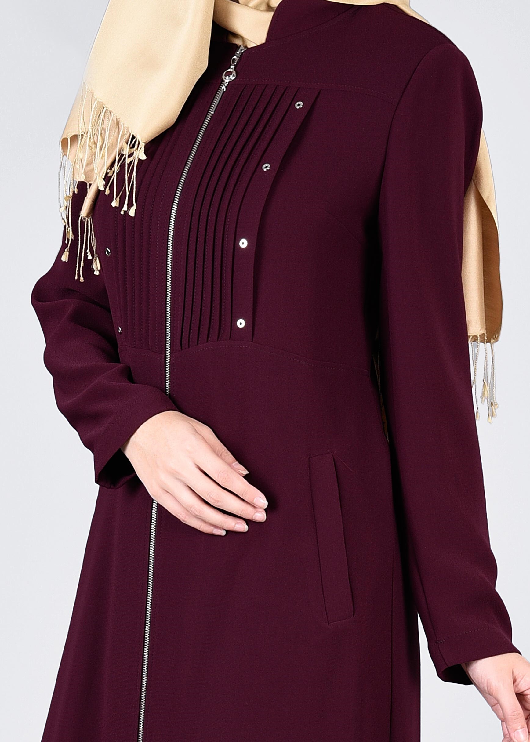 Tesettür giyim BORDO 1087 MARAL 5985 PARDESÜ 40/48 TEK42