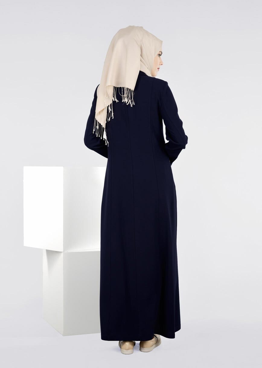 Tesettür giyim LACİVERT 1092 NEW SUZANNA PARDESÜ 40/48 TEK42