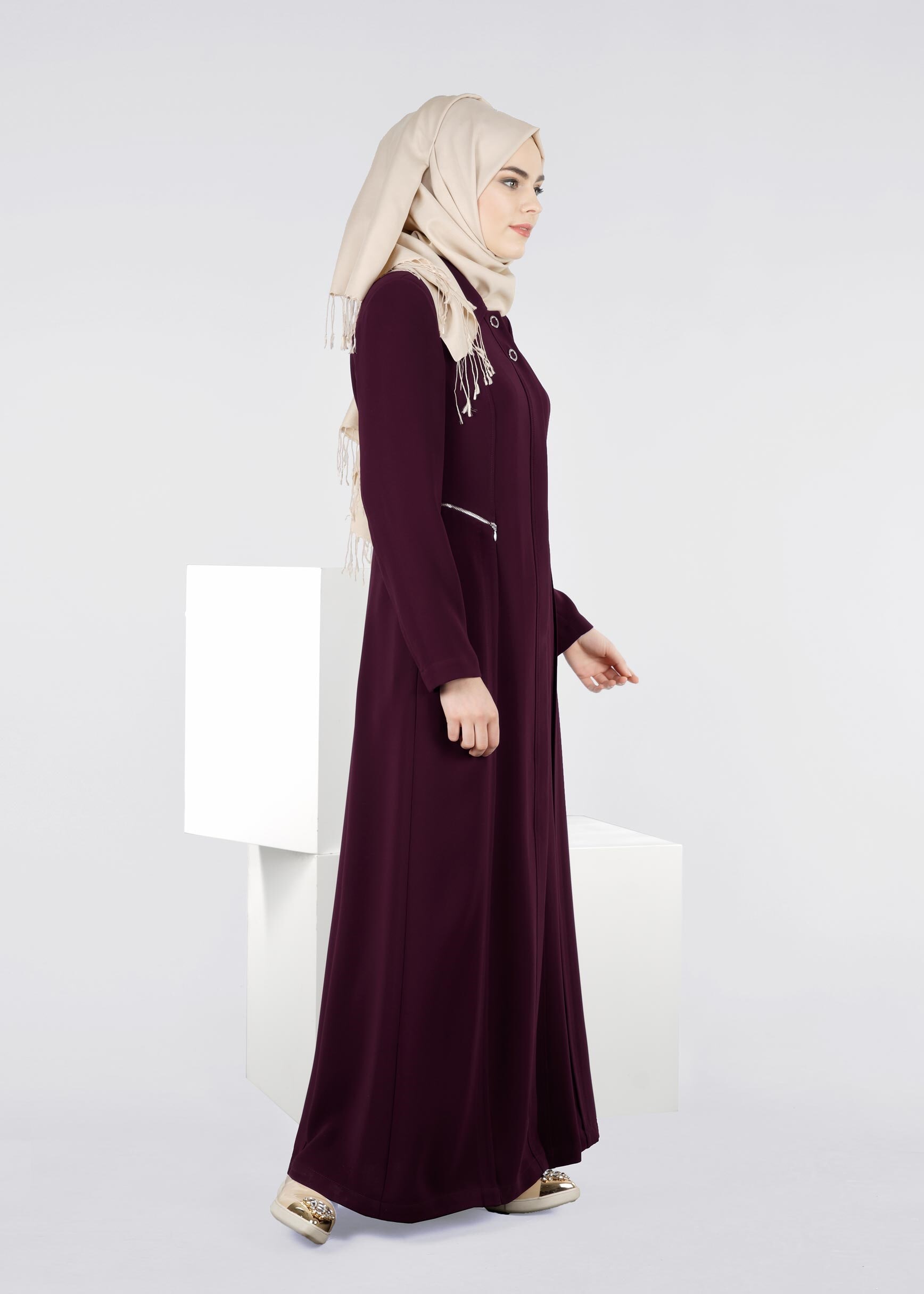 Tesettür giyim BORDO 1092 NEW SUZANNA PARDESÜ 40/48 TEK42
