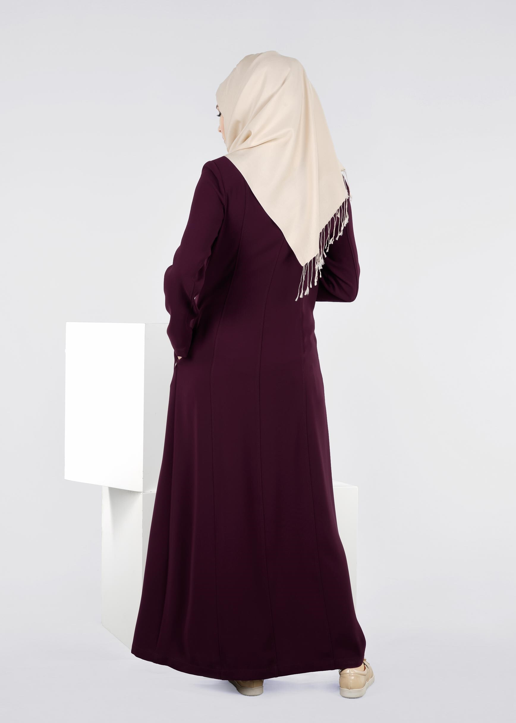 Tesettür giyim BORDO 1092 NEW SUZANNA PARDESÜ 40/48 TEK42