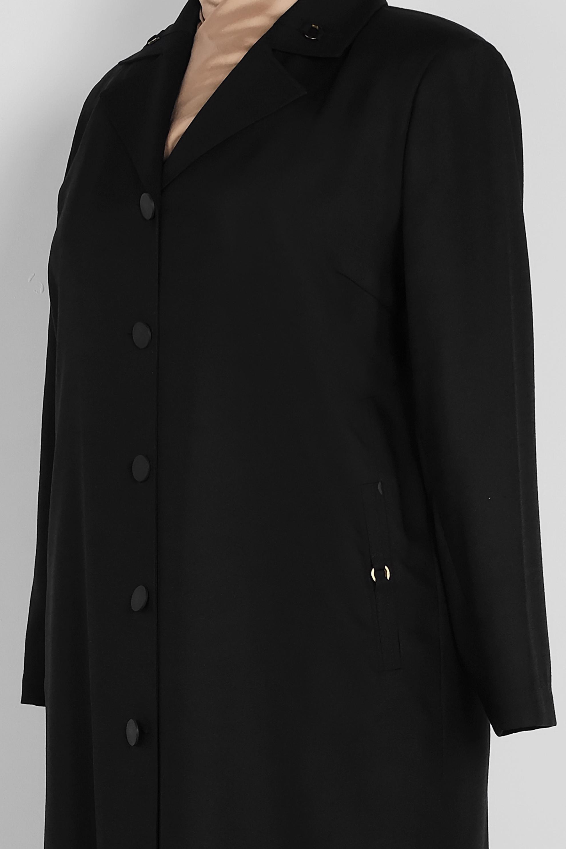 Tesettür giyim SİYAH DÜĞMELİ PARDESÜ 1093