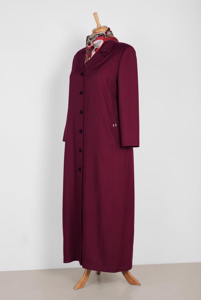 Vêtements hijab PRUNE 1093 NEW SHİNE PARDESÜ 46/56 TEK44 - ALVİNA