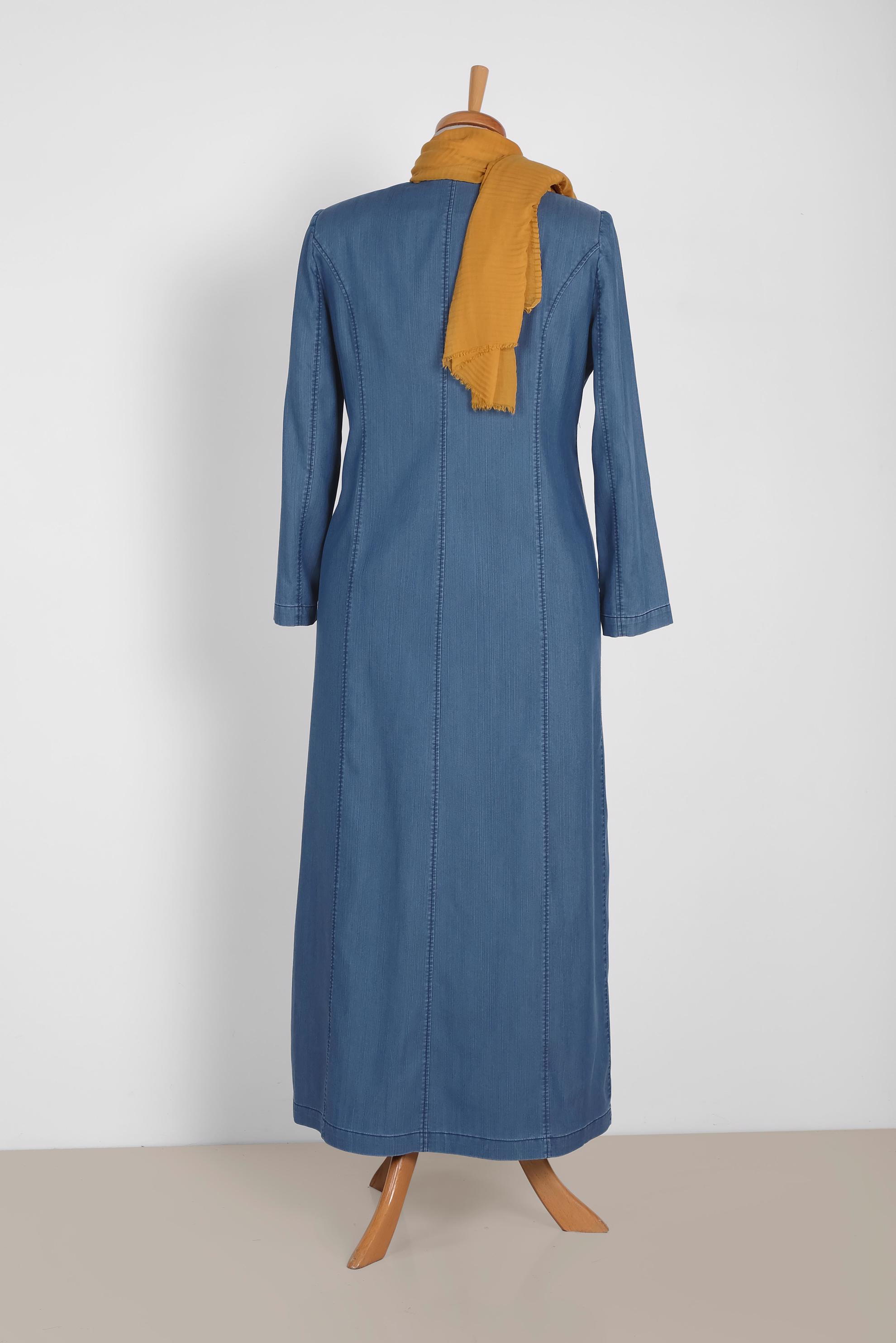 Tesettür giyim LACİVERT 1101 MARTİNİC PARDESÜ 44/52