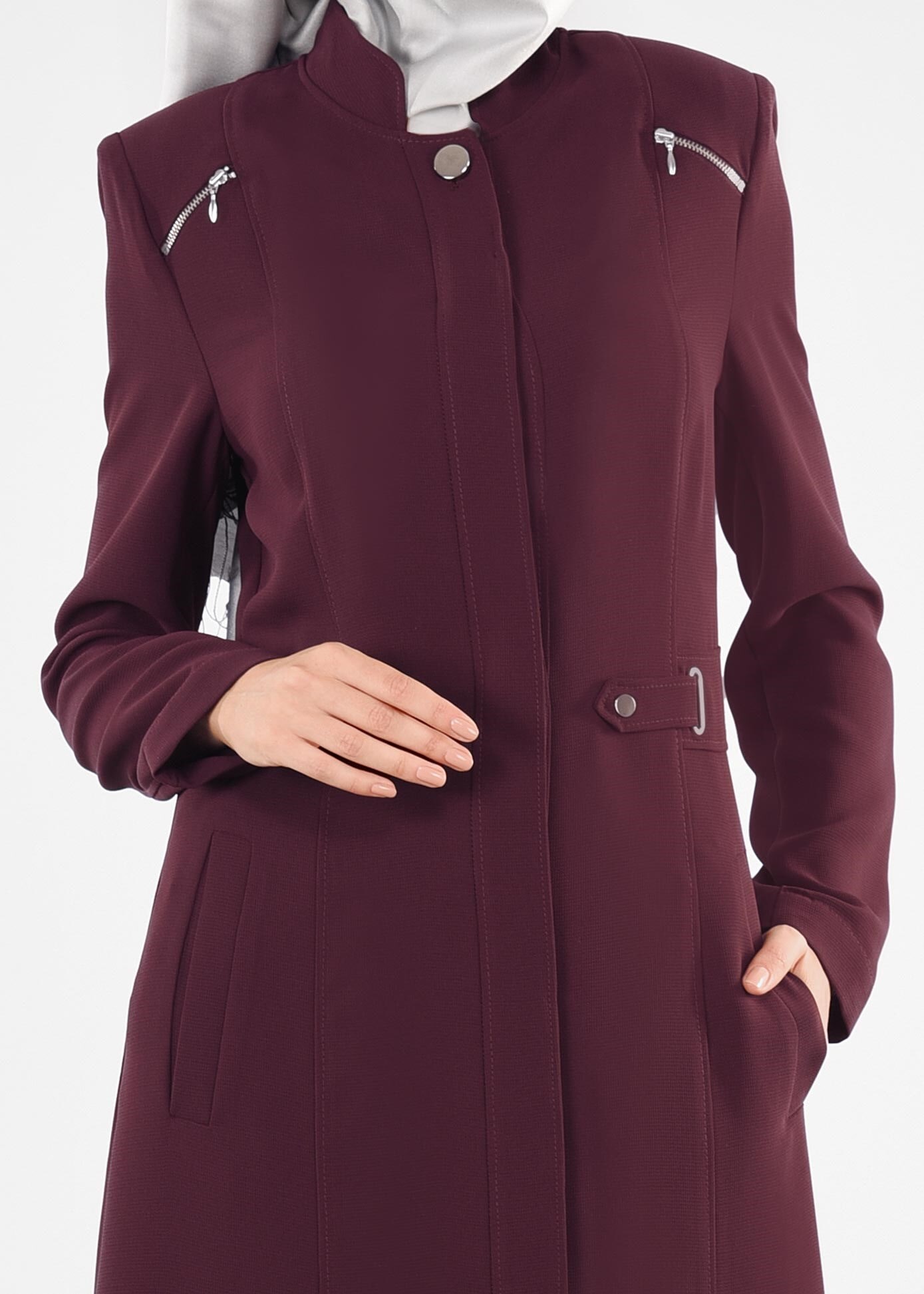 Tesettür giyim MÜRDÜM 1106 MİLAS PARDESÜ 40/48 TEK38