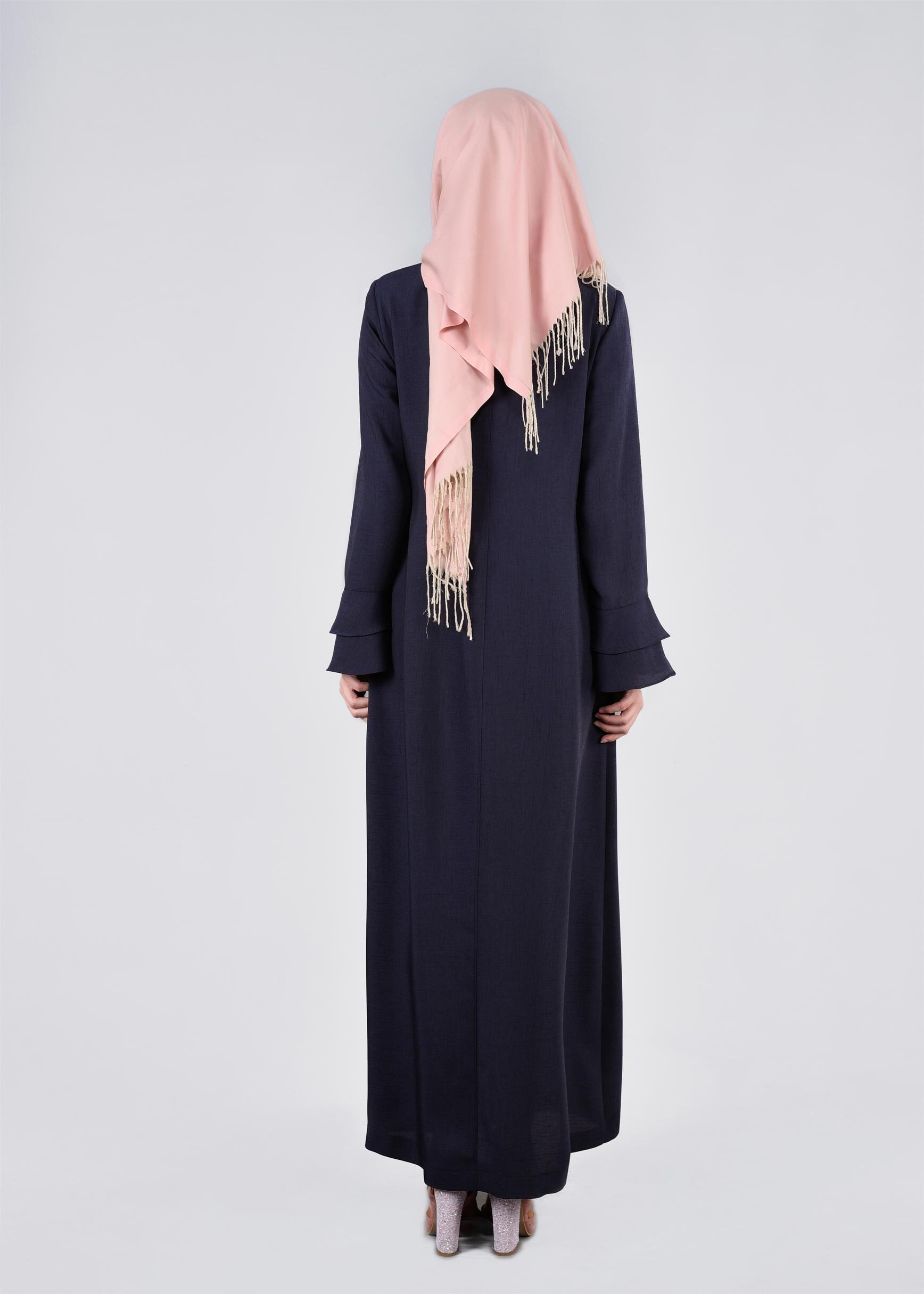 Tesettür giyim LACİVERT 1107 NEW DEFNE PARDESÜ 40/46 TEK38