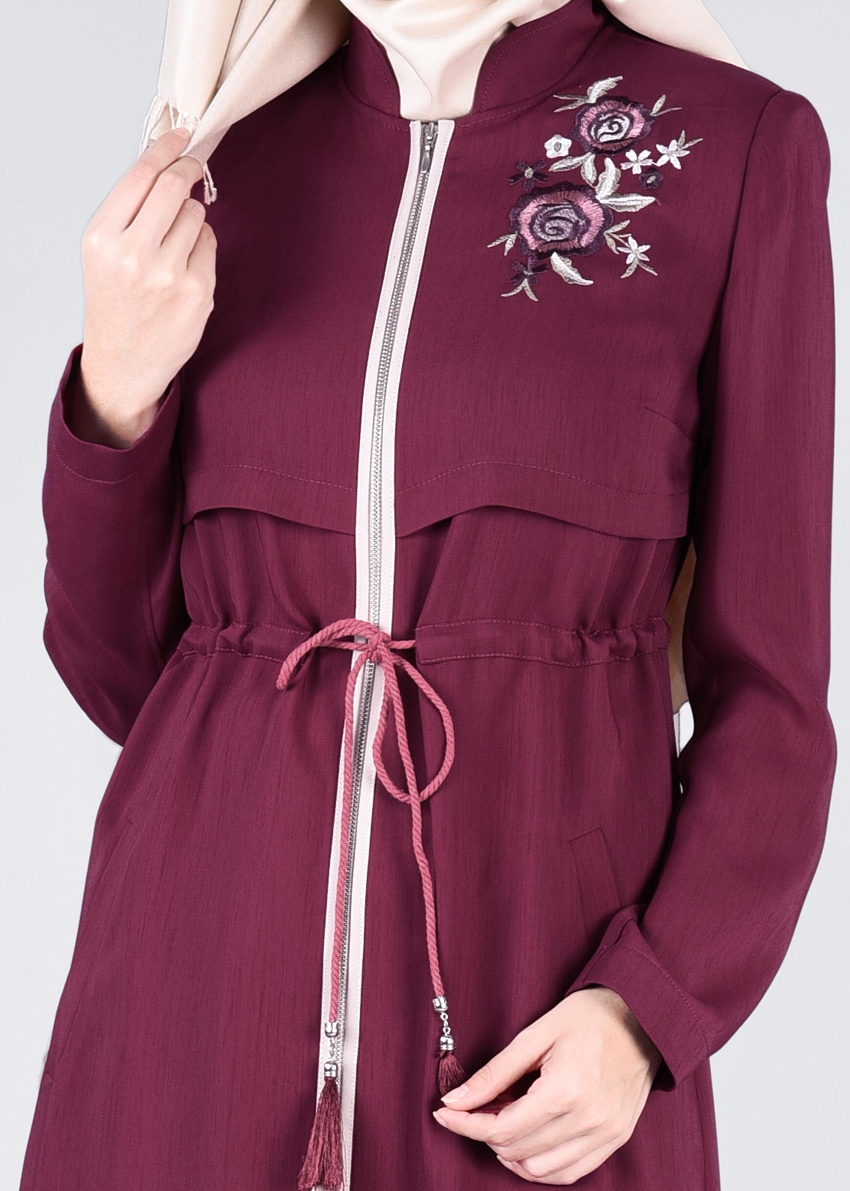 Tesettür giyim MOR 1111 NEW DEFNE PARDESÜ 38/46