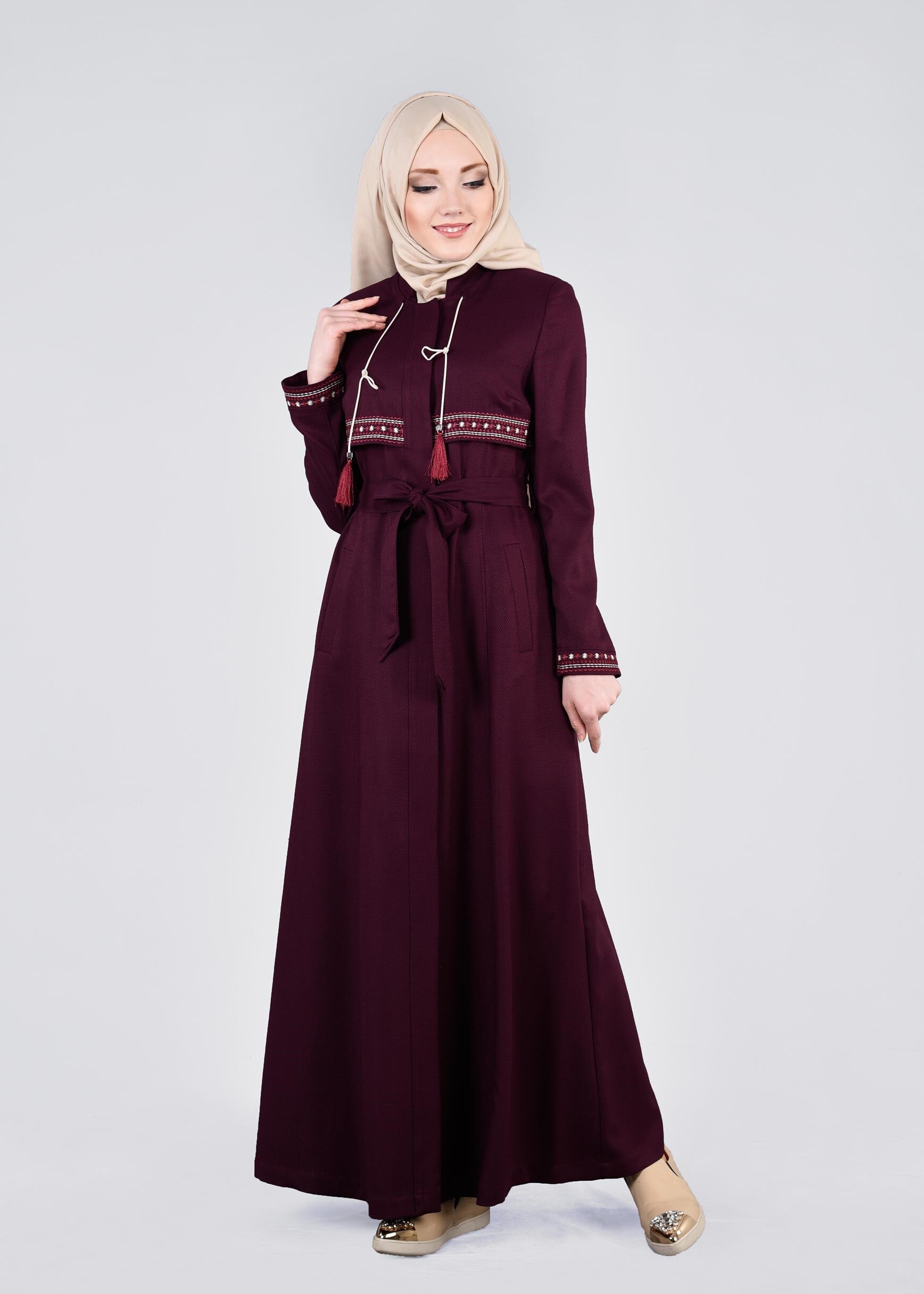 Tesettür giyim MÜRDÜM 1116 SHADOW PARDESÜ 40/48 TEK38