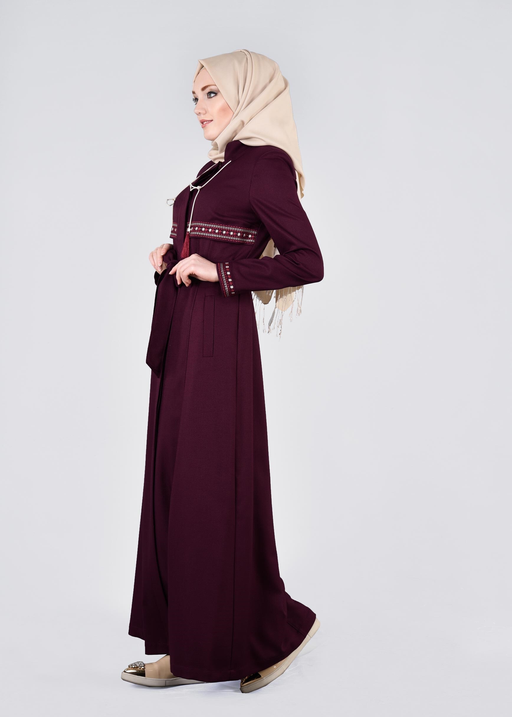 Tesettür giyim MÜRDÜM 1116 SHADOW PARDESÜ 40/48 TEK38