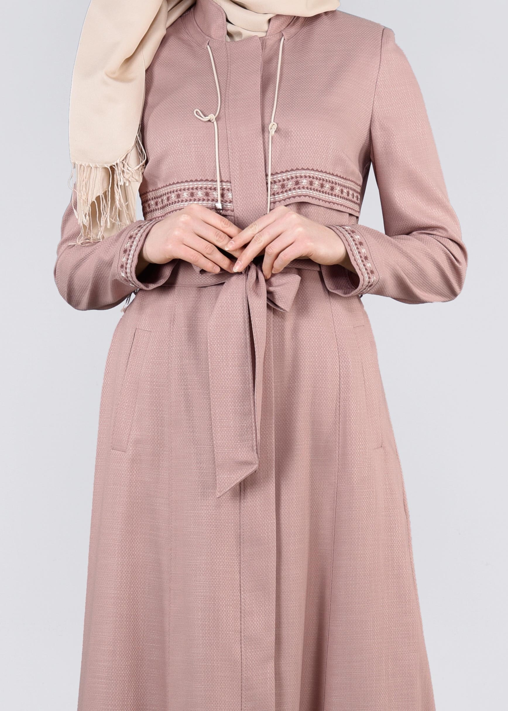 Tesettür giyim PUDRA 1116 SHADOW PARDESÜ 40/48 TEK38