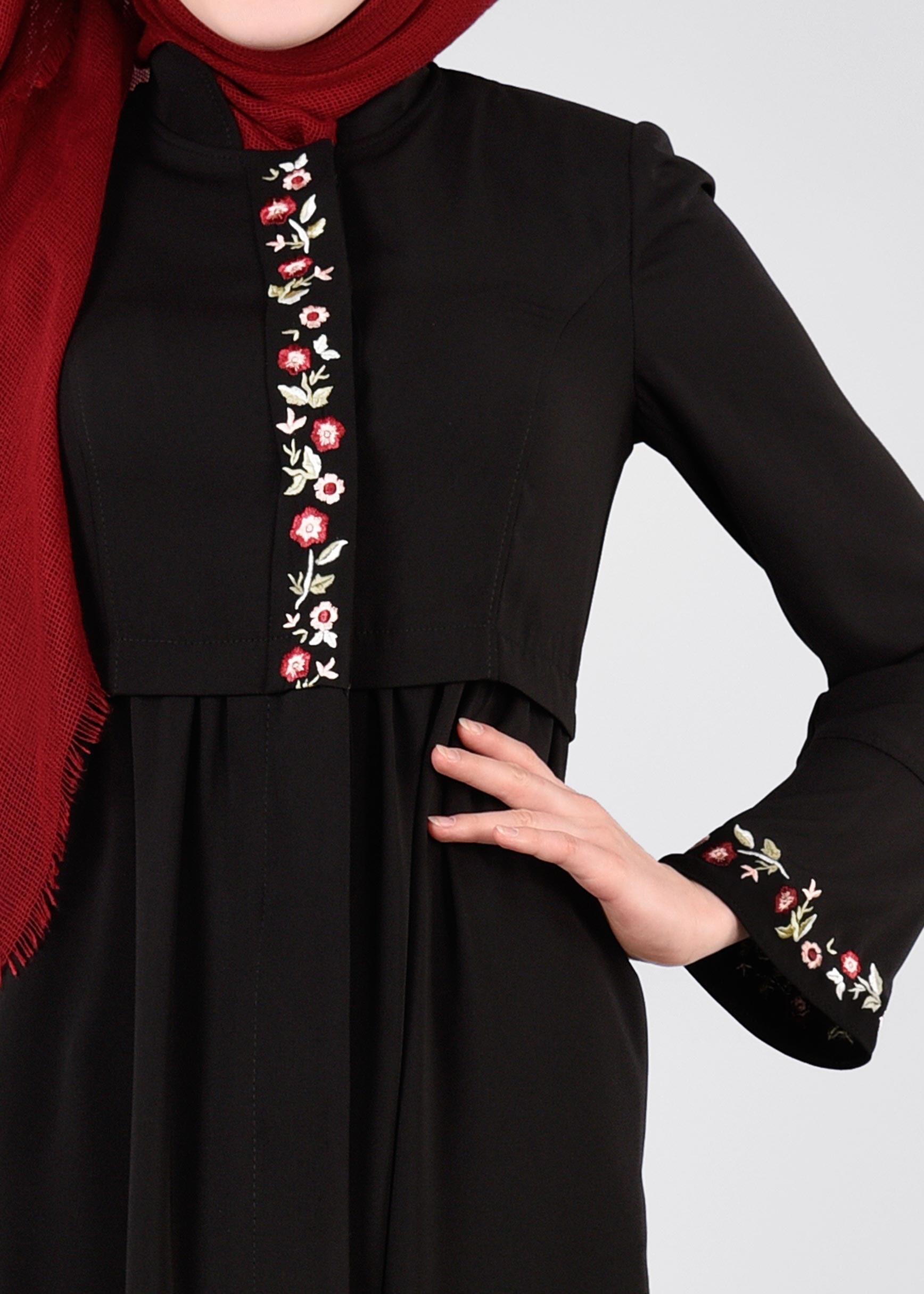 Tesettür giyim SİYAH 1121 FARAH 6288 PARDESÜ 38/46 TEK40