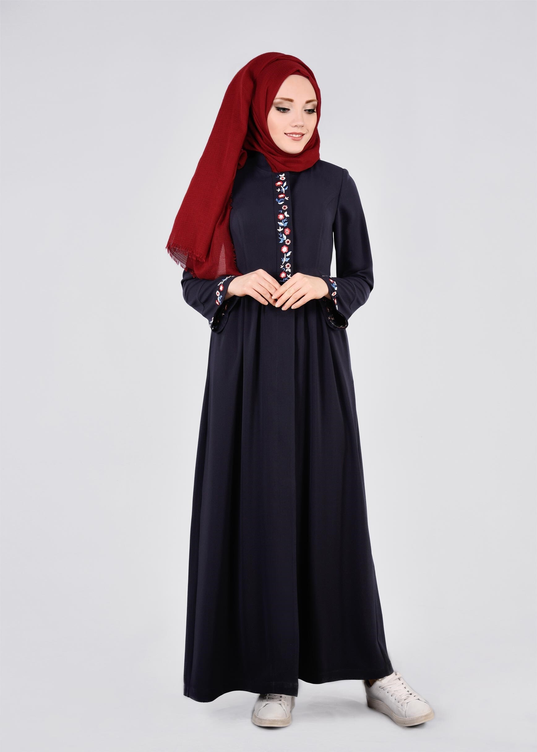 Tesettür giyim LACİVERT 1121 FARAH 6288 PARDESÜ 38/46 TEK40