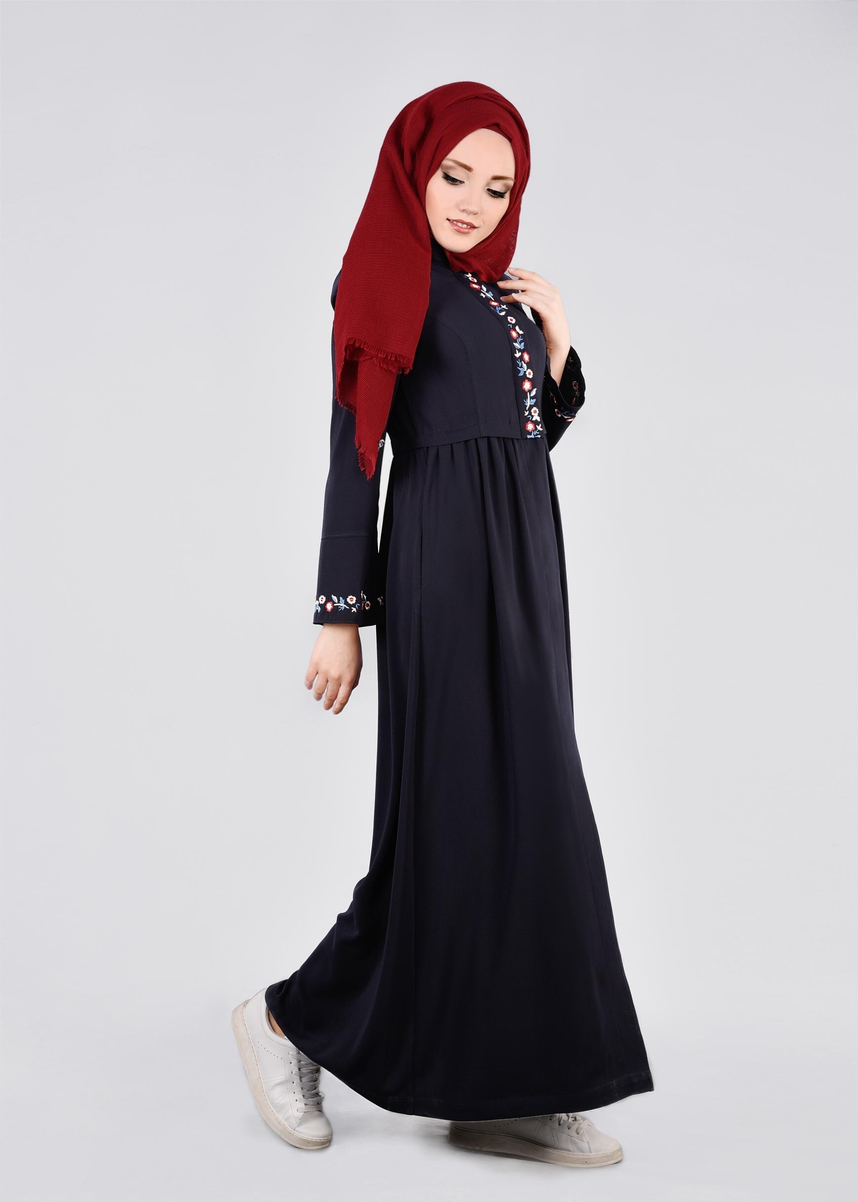 Tesettür giyim LACİVERT 1121 FARAH 6288 PARDESÜ 38/46 TEK40