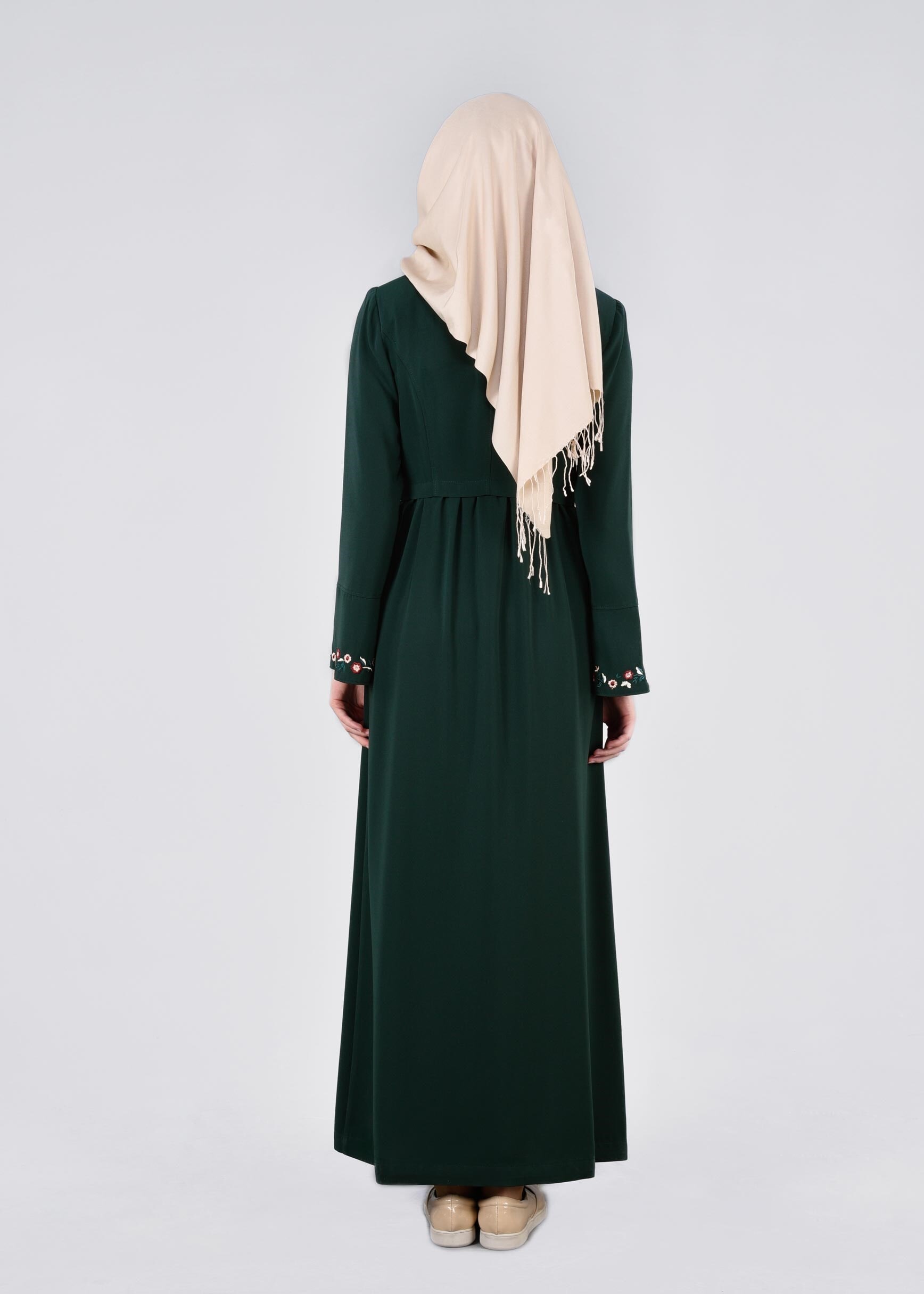 Tesettür giyim YEŞİL 1121 FARAH 6288 PARDESÜ 38/46 TEK40