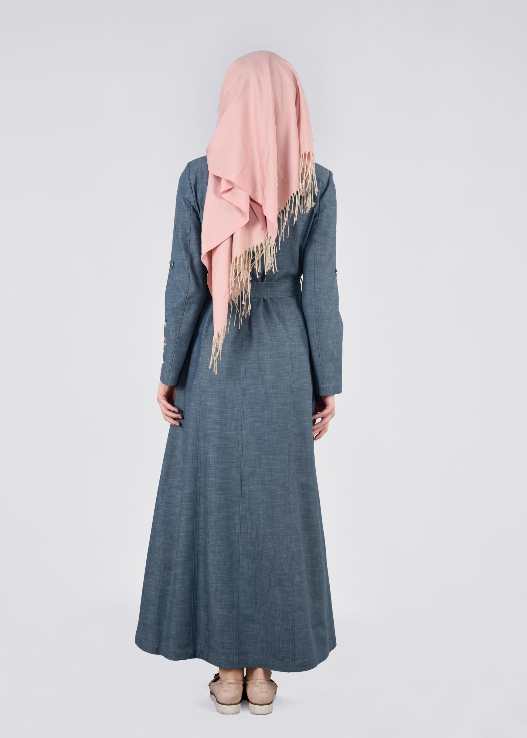 Tesettür giyim LACİVERT 1122 17631 PARDESÜ 40/48 TEK38