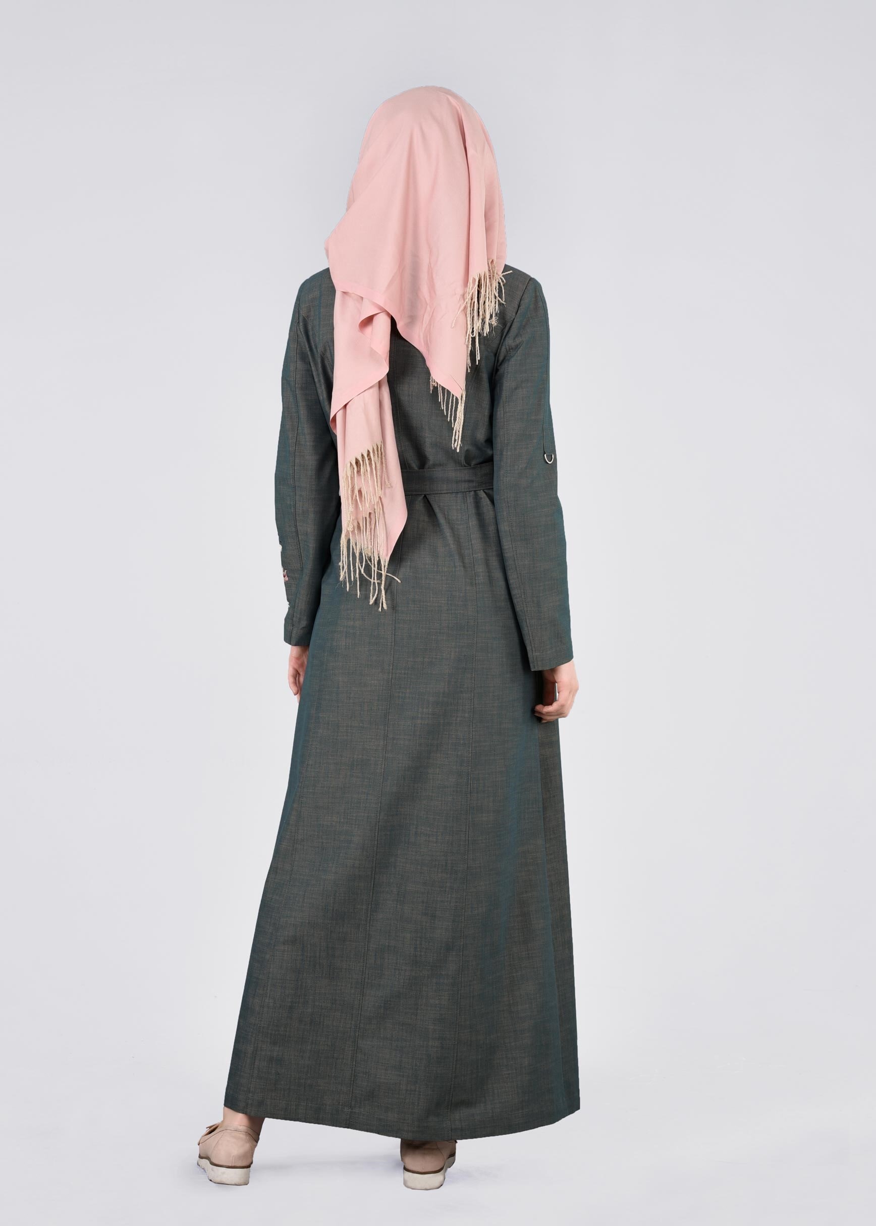 Tesettür giyim MAVİ 1122 17631 PARDESÜ 40/48 TEK38