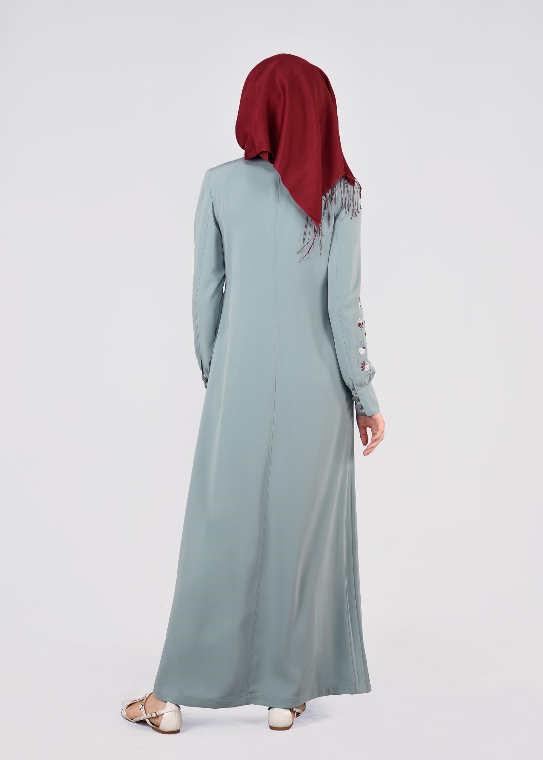 Tesettür giyim MAVİ 1123 NEW LOREN PARDESÜ 38/44 TEK40