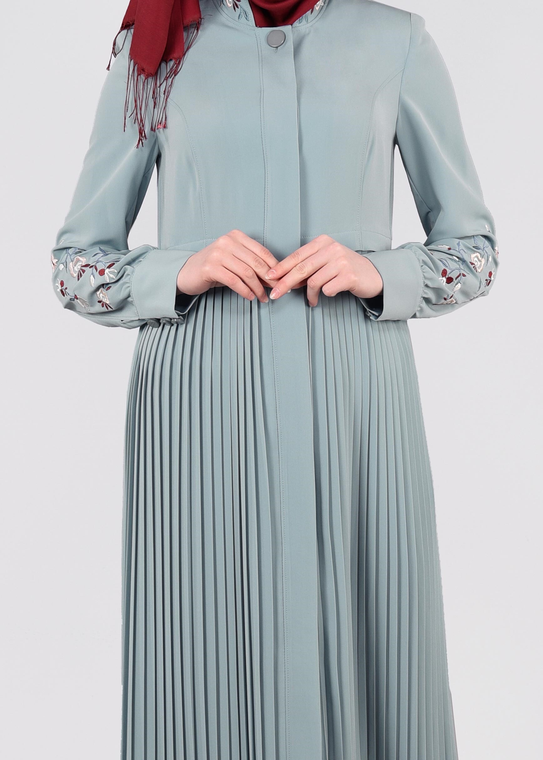 Tesettür giyim MAVİ 1123 NEW LOREN PARDESÜ 38/44 TEK40