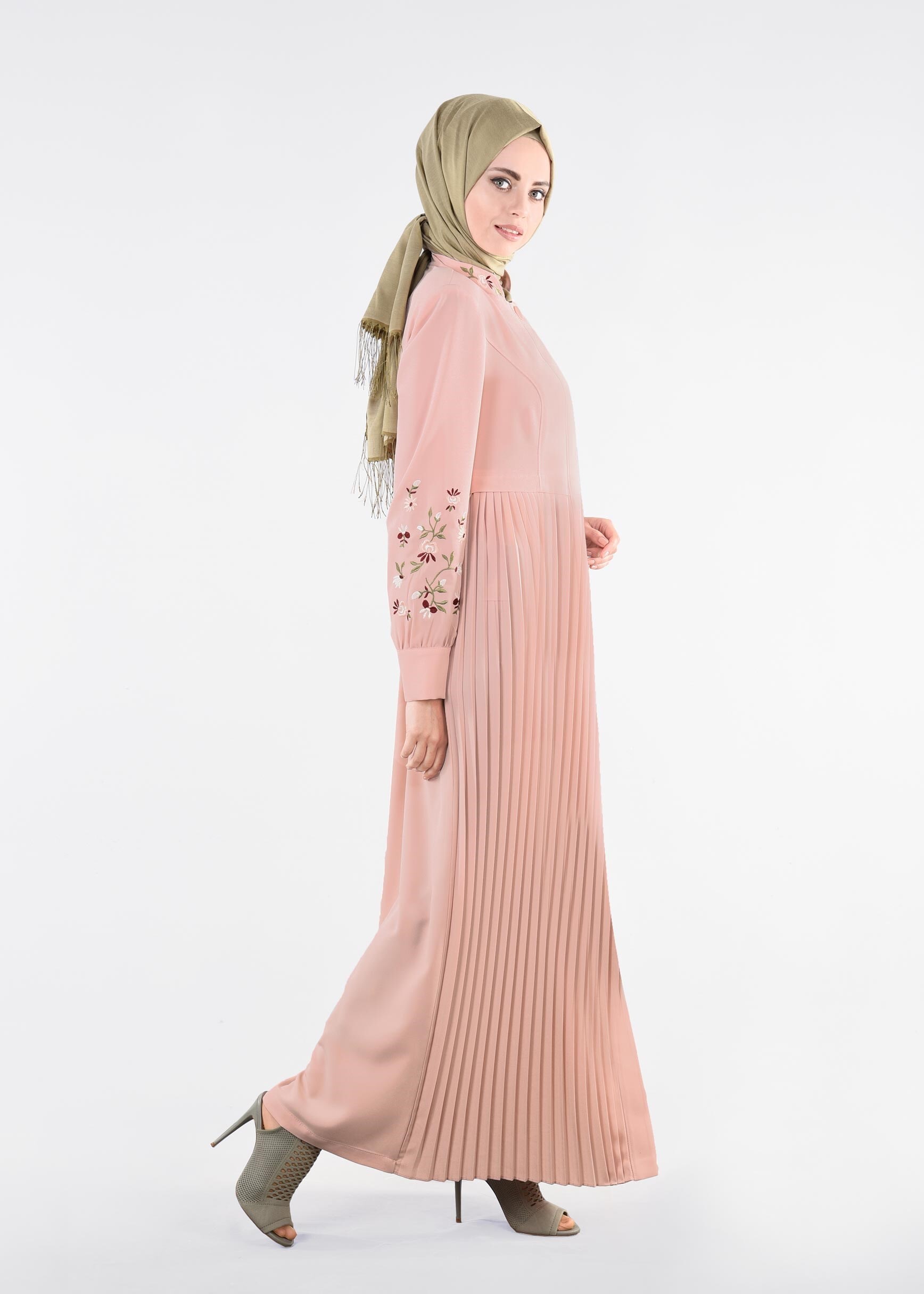 Tesettür giyim PUDRA 1123 NEW LOREN PARDESÜ 38/44 TEK40