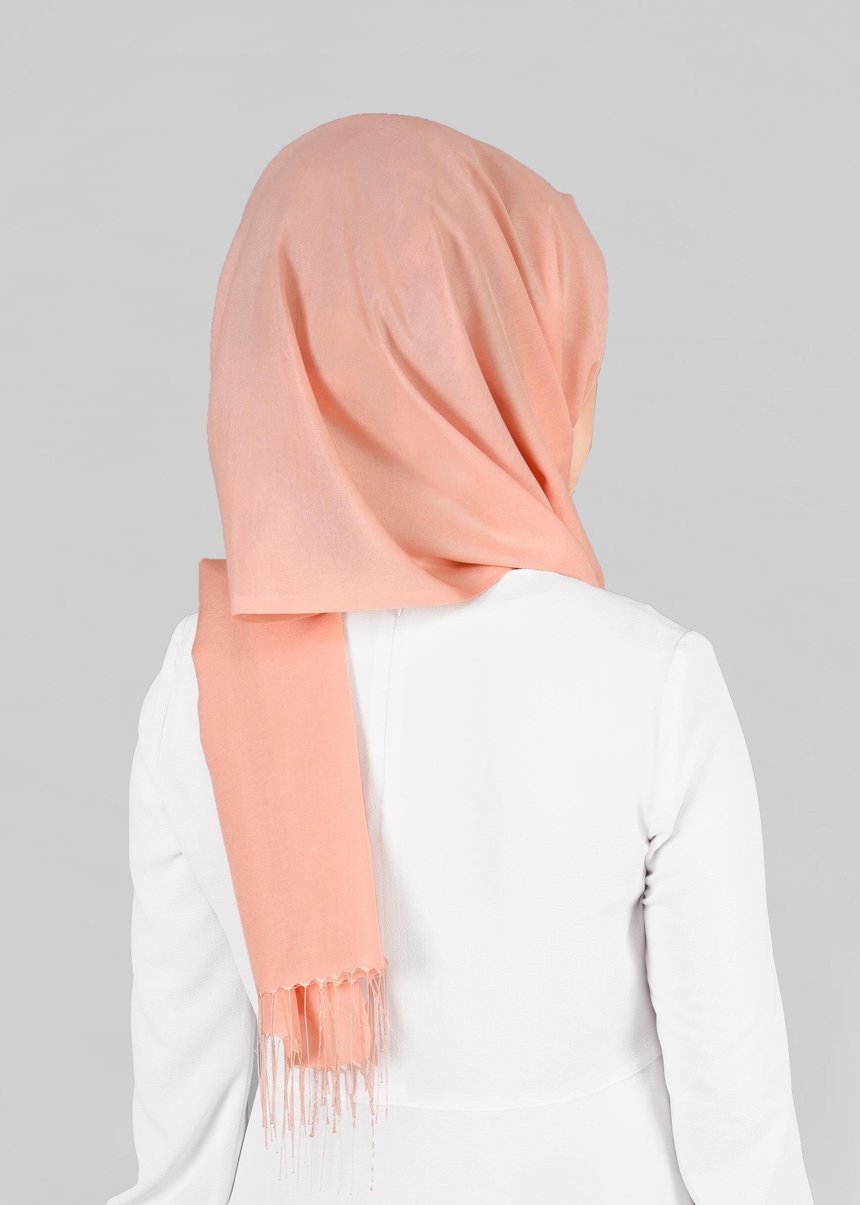 Tesettür giyim PUDRA 9832 ALVİNA KETEN ŞAL ŞAL