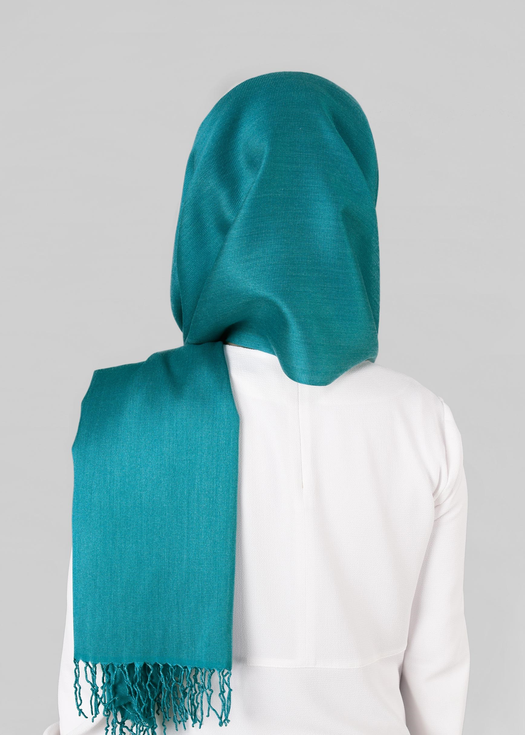 Tesettür giyim MAVİ 9834 ALVİNA  KIRÇILLI ŞAL