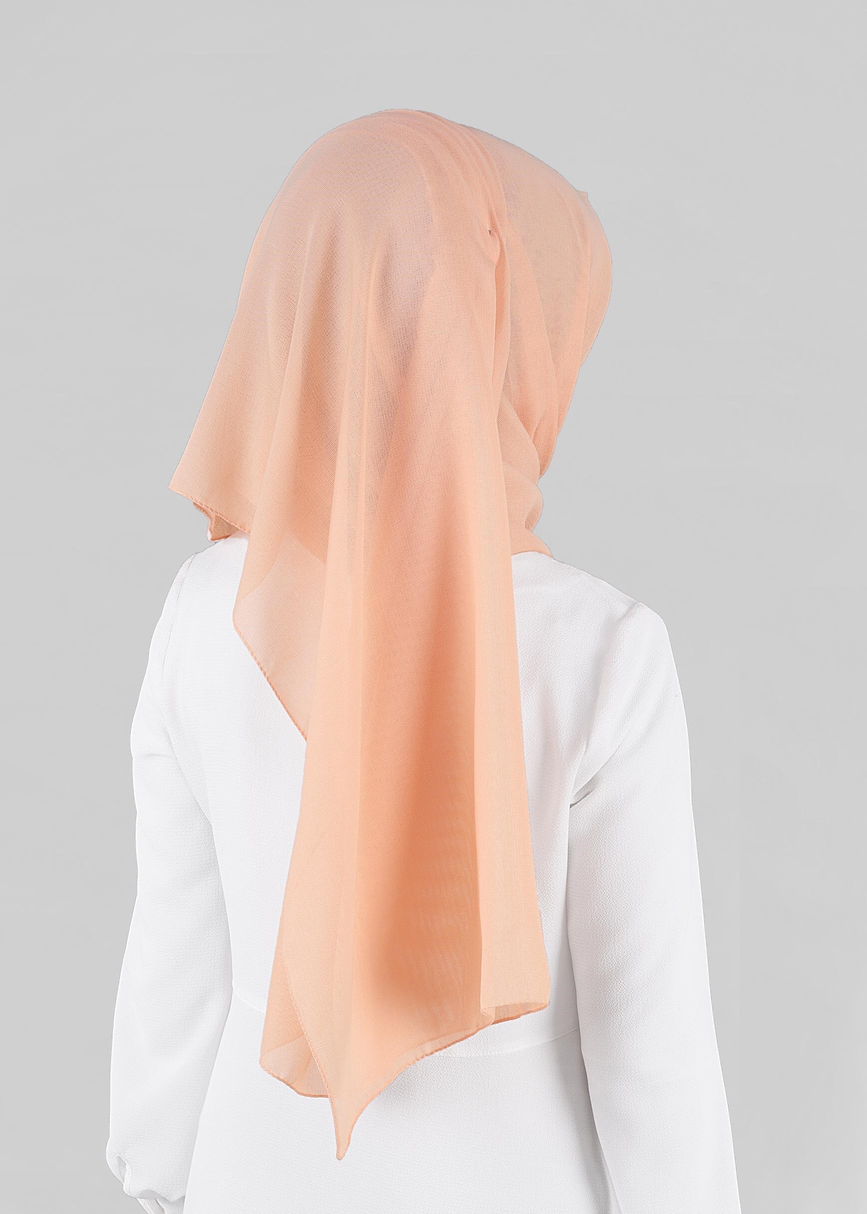 Tesettür giyim PUDRA 9847 ALVİNA DİKİŞLİ KETEN ŞAL