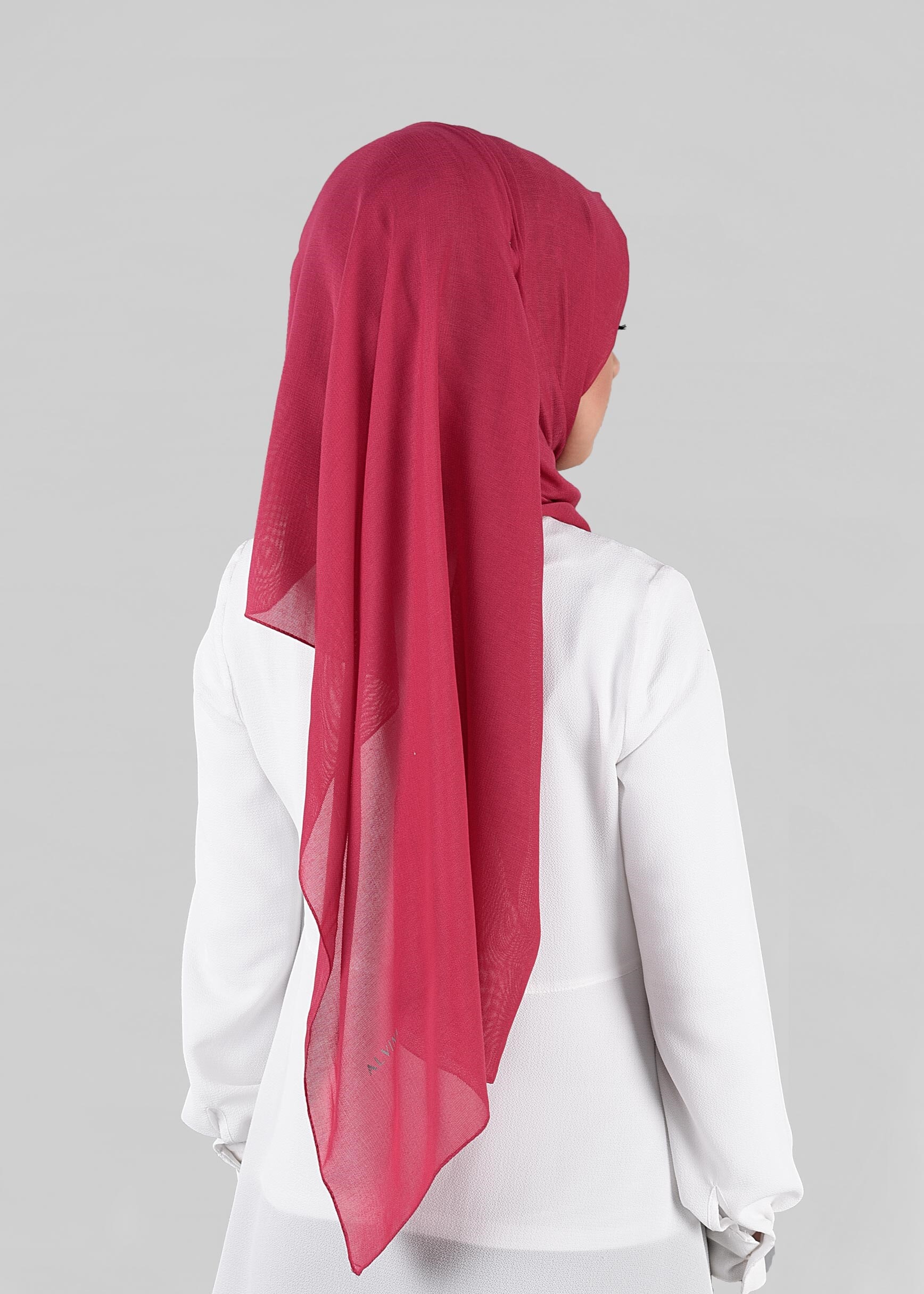 Tesettür giyim MOR 9847 ALVİNA DİKİŞLİ KETEN ŞAL