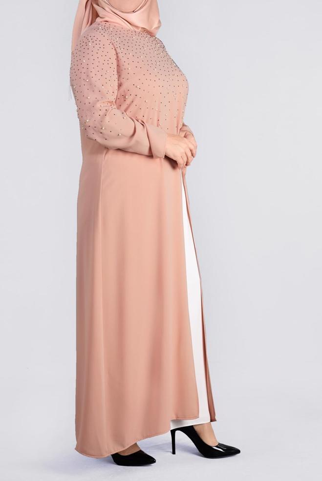 Tesettür giyim PUDRA 3374E VİRONA 2′Lİ ETEKLİ TAKIM 42/48 TEK40 - ALVİNA