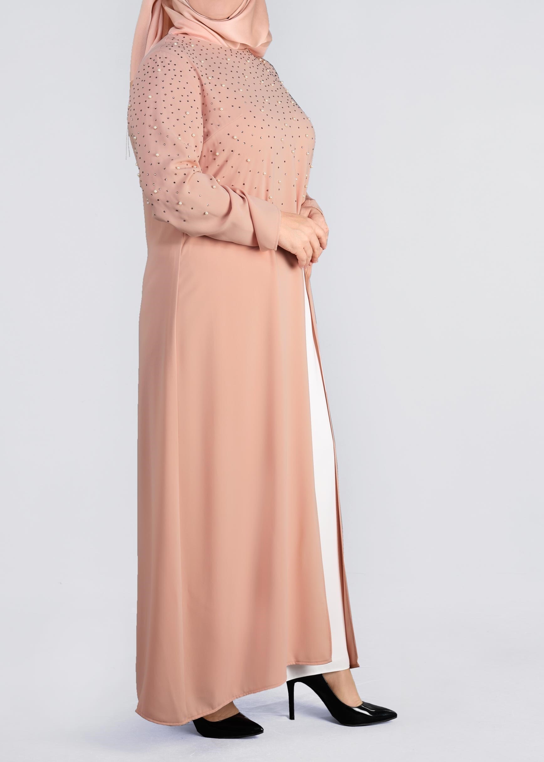 Tesettür giyim PUDRA 3374E VİRONA 2′Lİ ETEKLİ TAKIM 42/48 TEK40