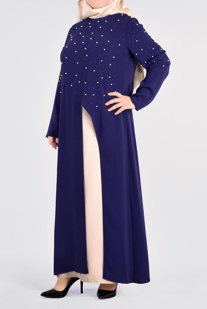 Tesettür giyim LACİVERT 3374E VİRONA 2′Lİ ETEKLİ TAKIM 42/48 TEK40 - ALVİNA