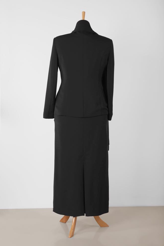 Hijab clothing BLACK 3387E KİWON 3&prime;LÜ ETEKLİ TAKIM 46/52 TEK44 - ALVİNA